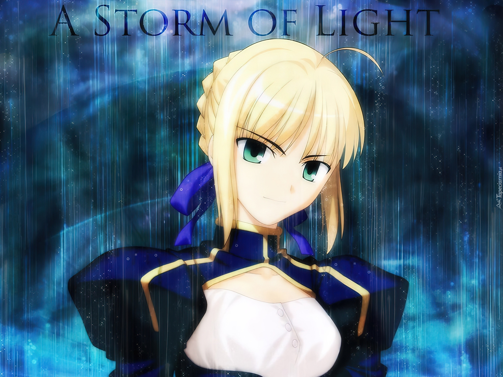 Fate Stay Night, kobieta, storm, light