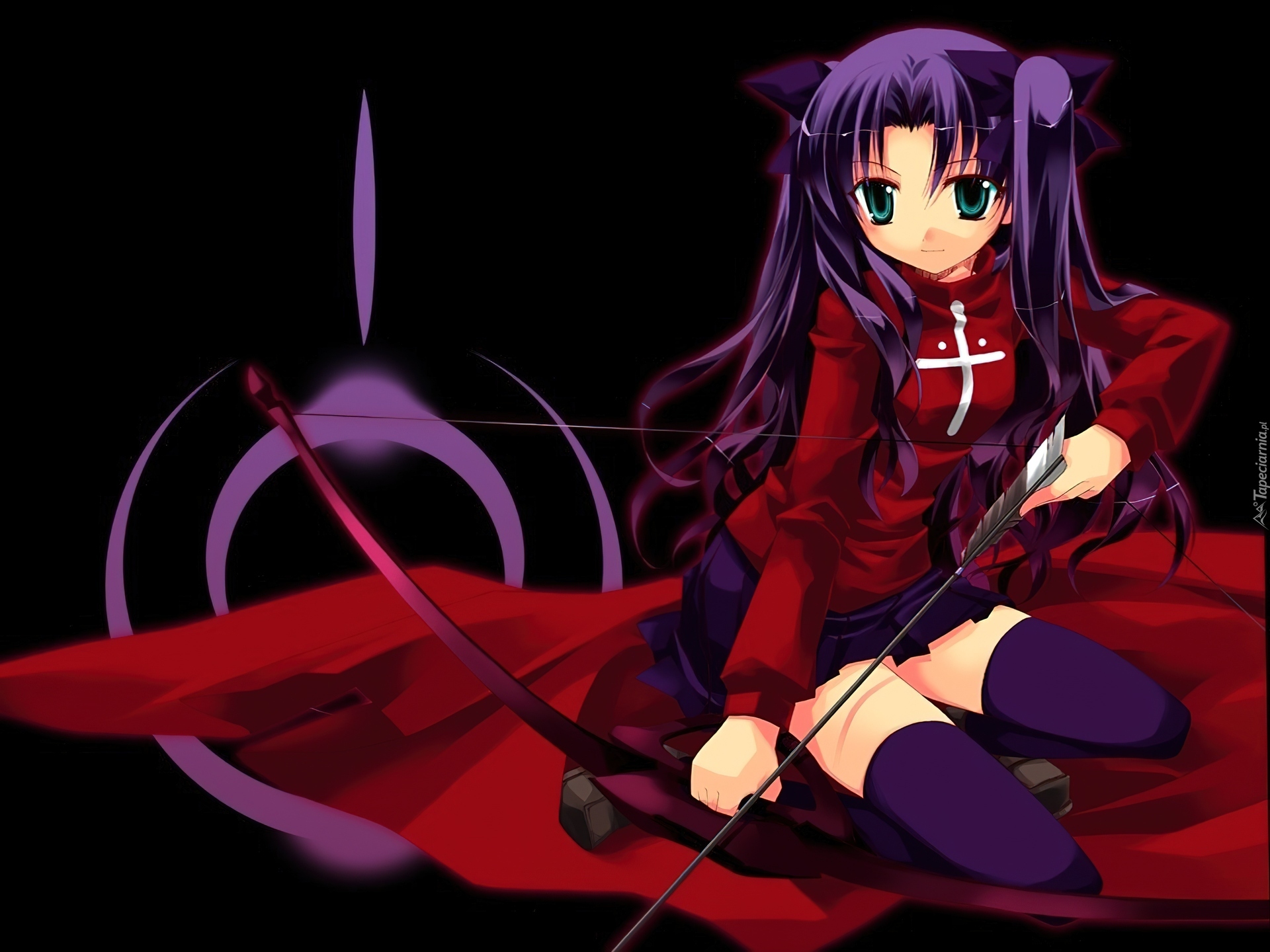 łuk, dziewczyna, broń, Fate Stay Night