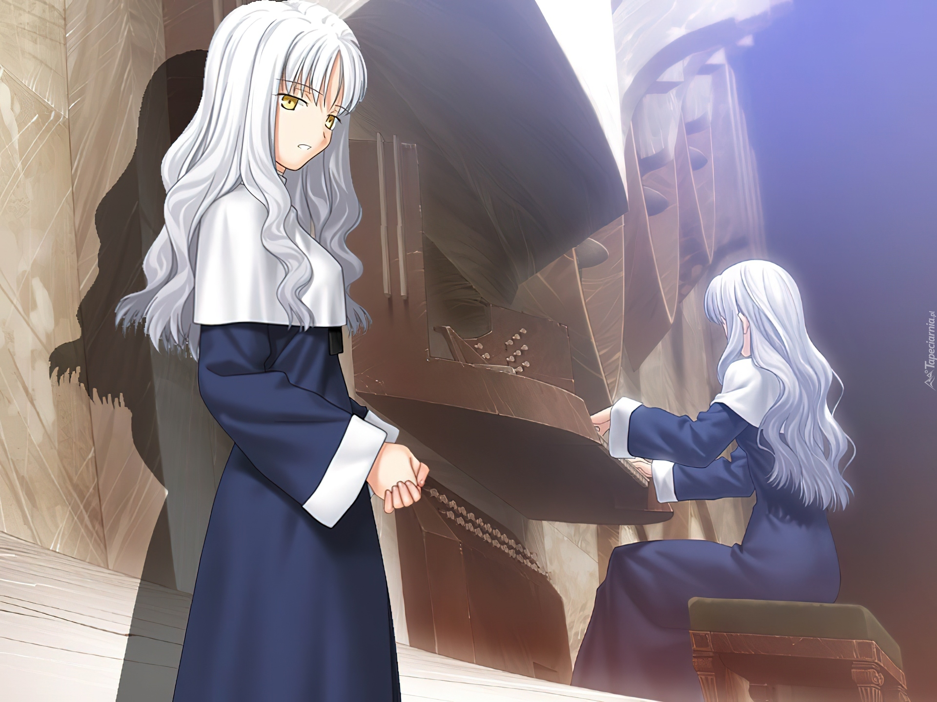 Fate Stay Night, dziewczyny, pianino