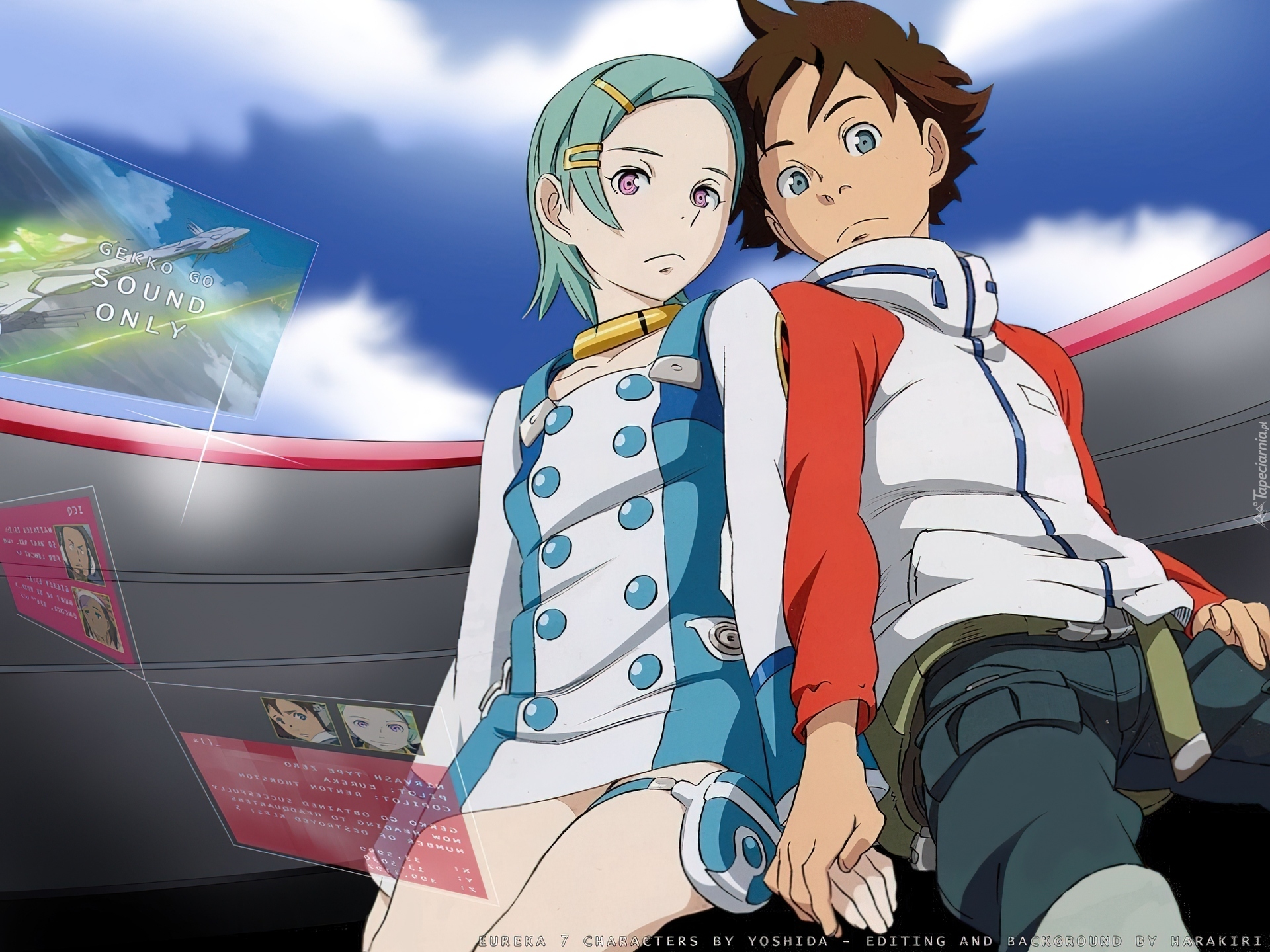 Eureka 7, zakochani, pasek