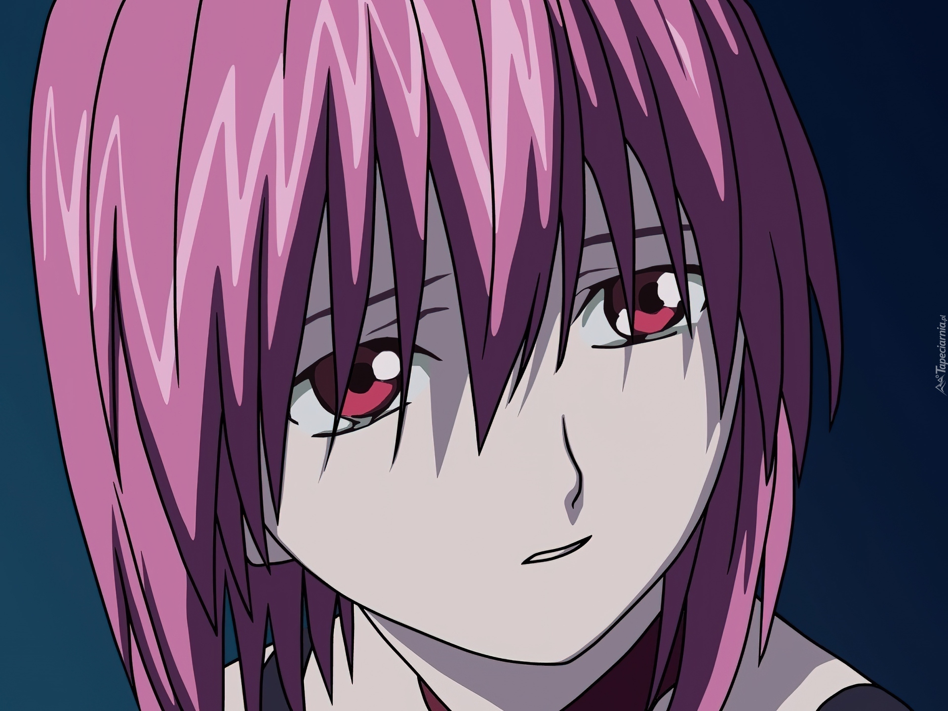 Elfen Lied, oczy, twarz,   dziewczynka