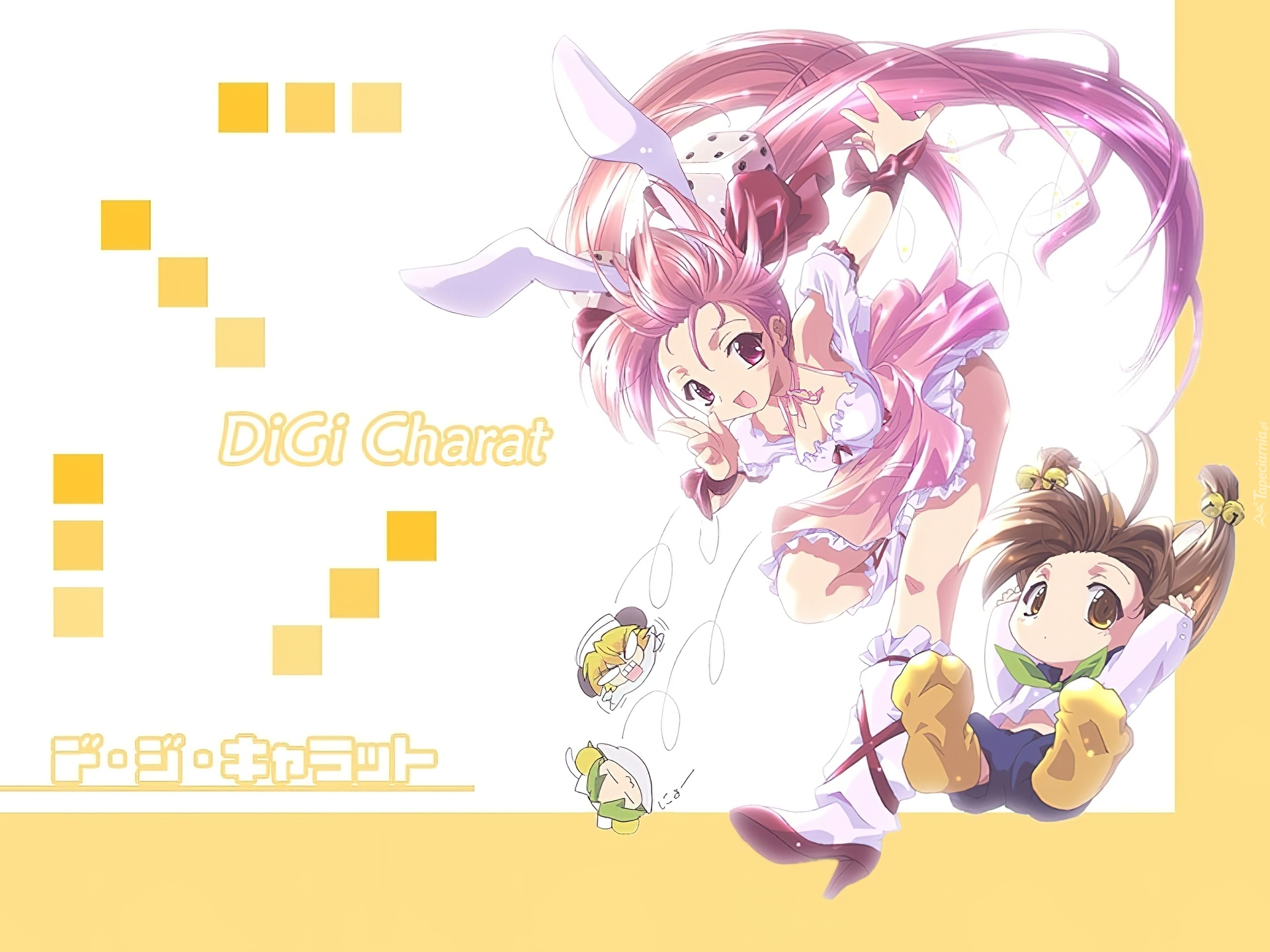 Digi Charat, napisy, dziewczyny