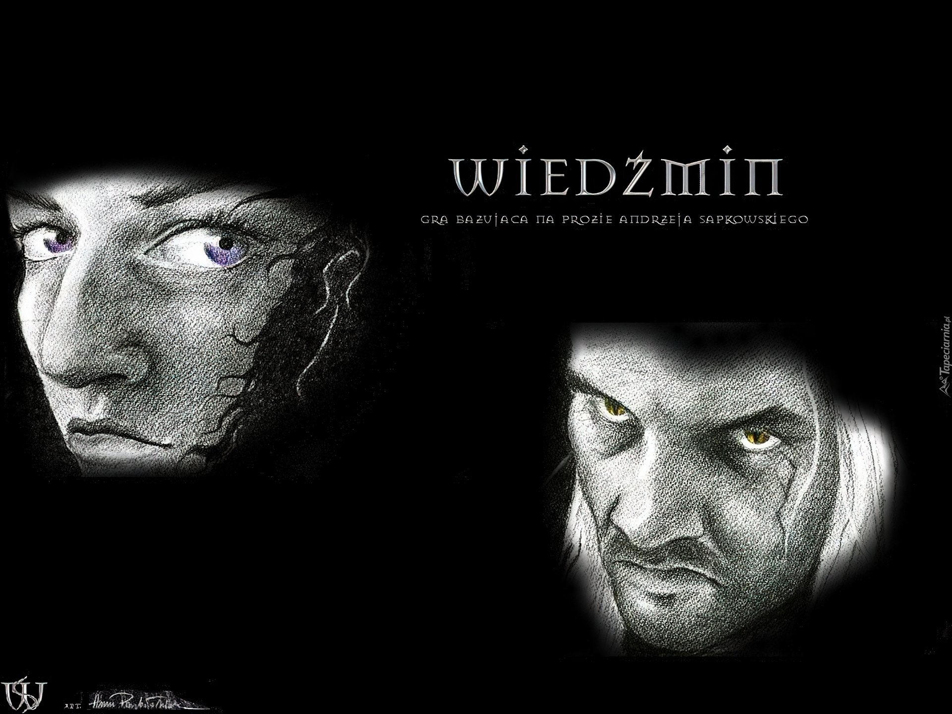 The Witcher, kobieta, mężczyzna, twarz