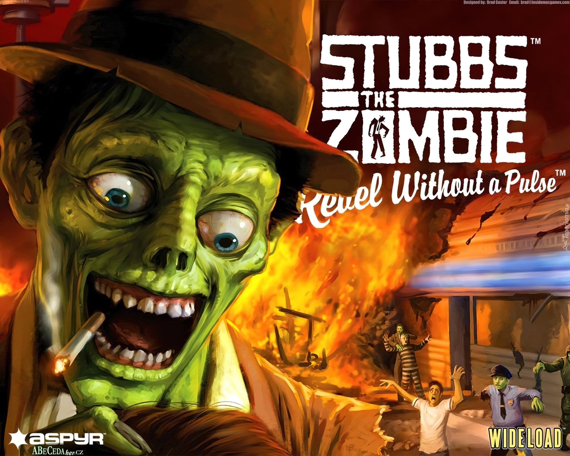 Stubbs The Zombie, postać, papieros, pożar