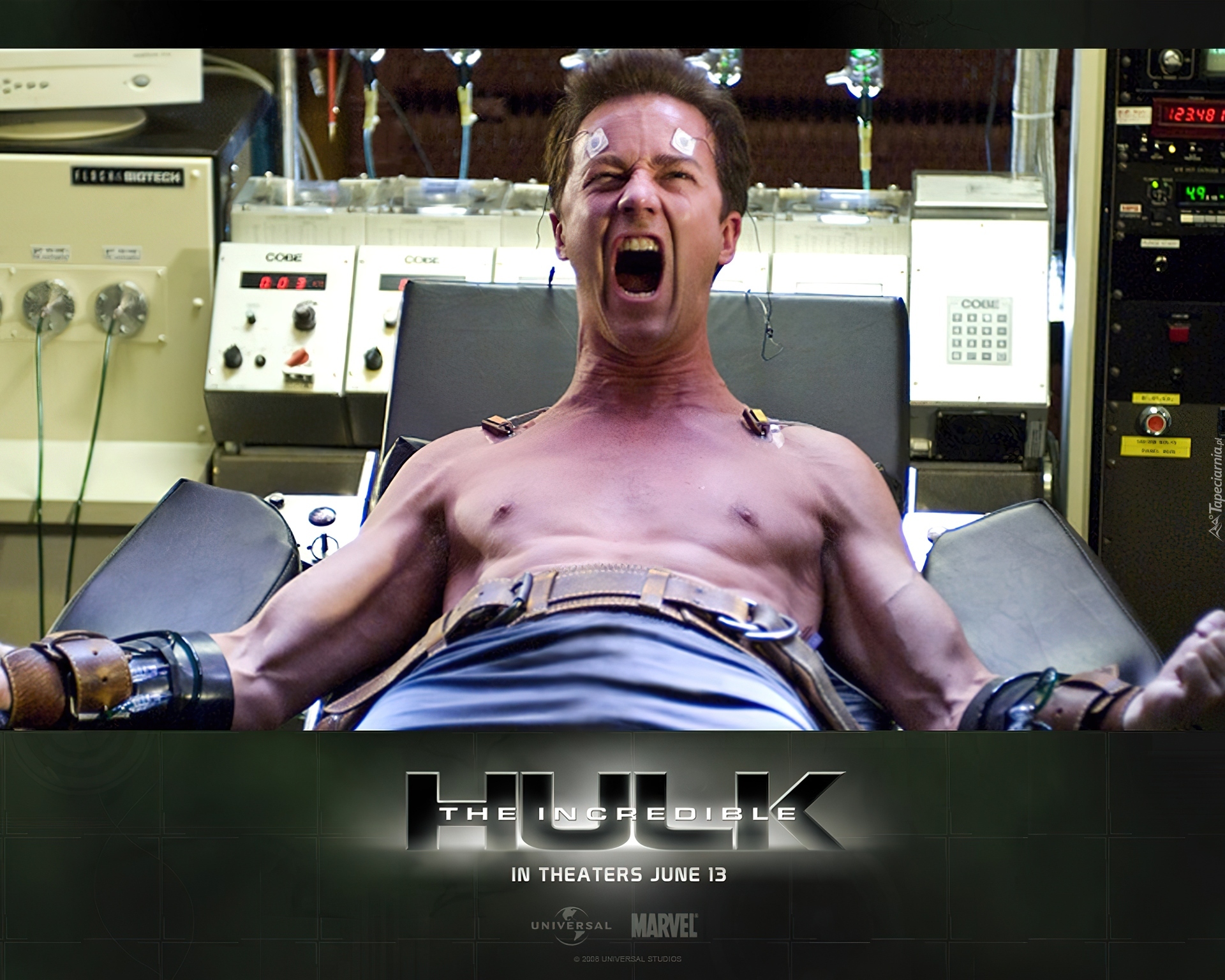 The Incredible Hulk, pasy, szpital, urządzenia, aktor