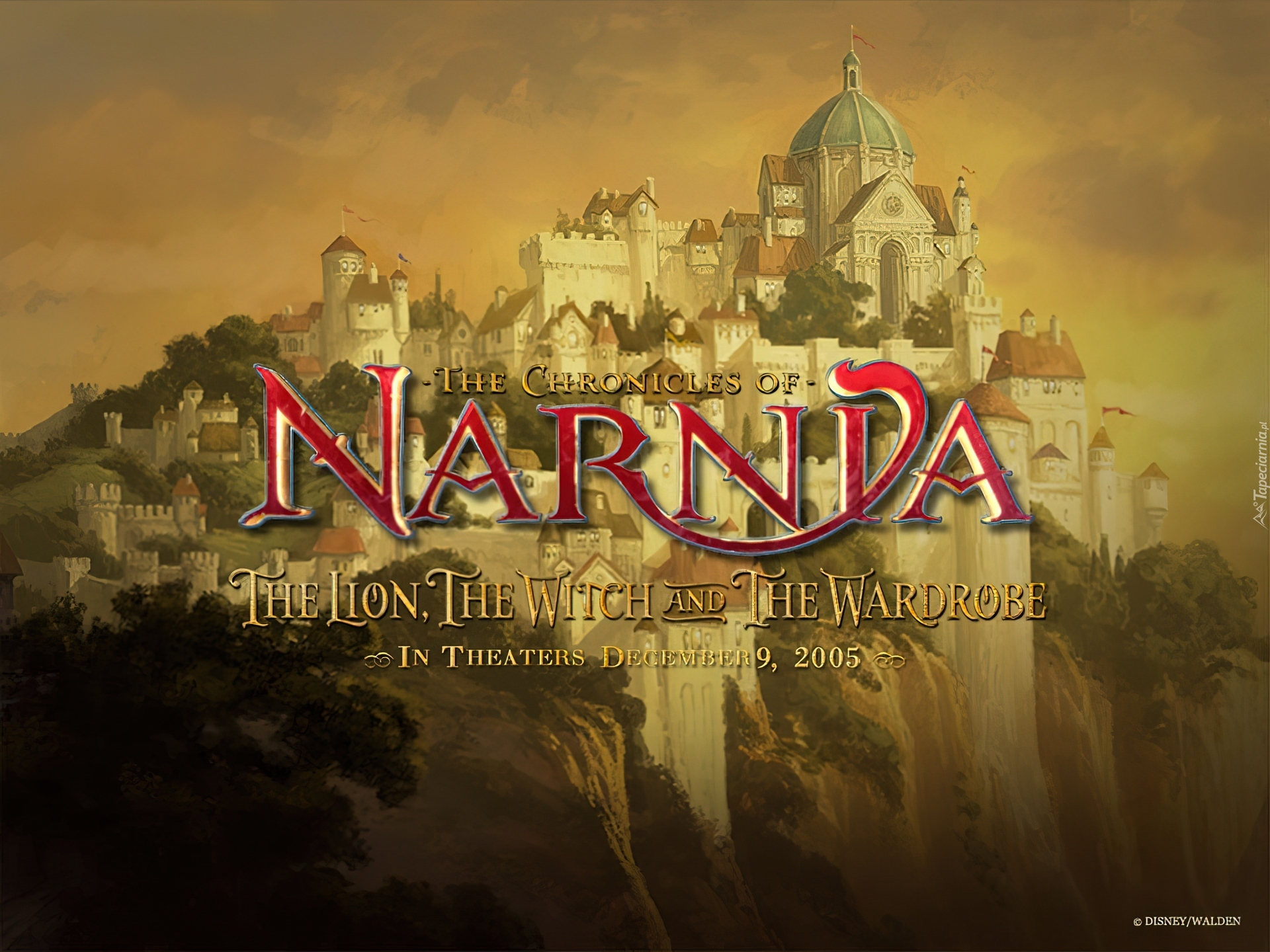 The Chronicles Of Narnia, pałac, napis, wzgórze
