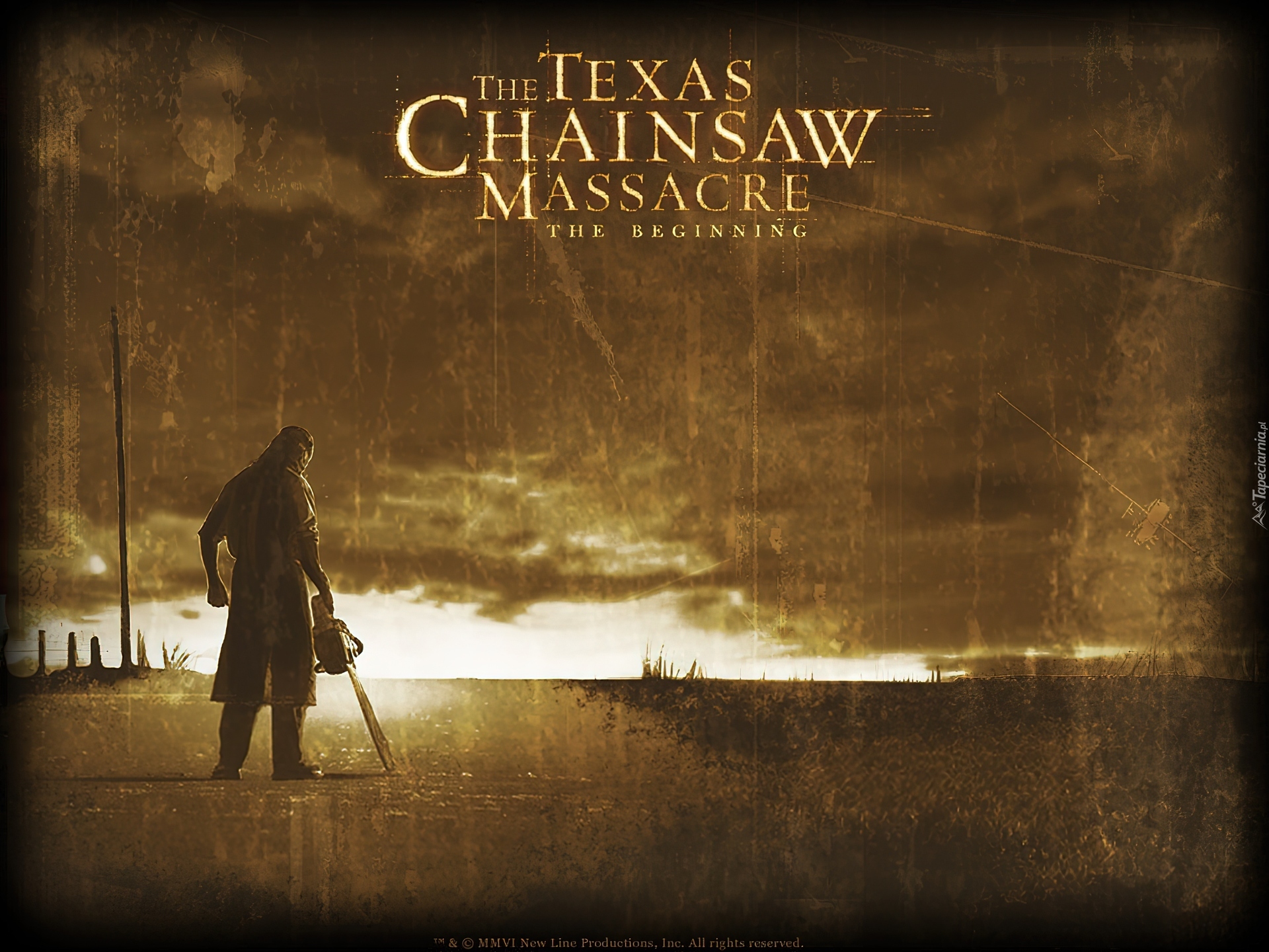 Texas Chainsaw Massacre The Beginning, piła łańcuchowa, człowiek, droga