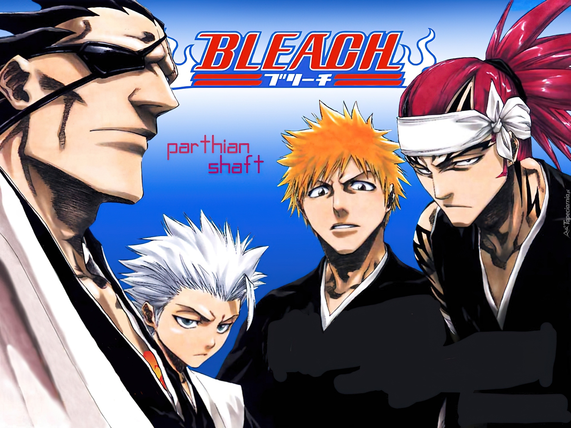 Bleach, ludzie, napis