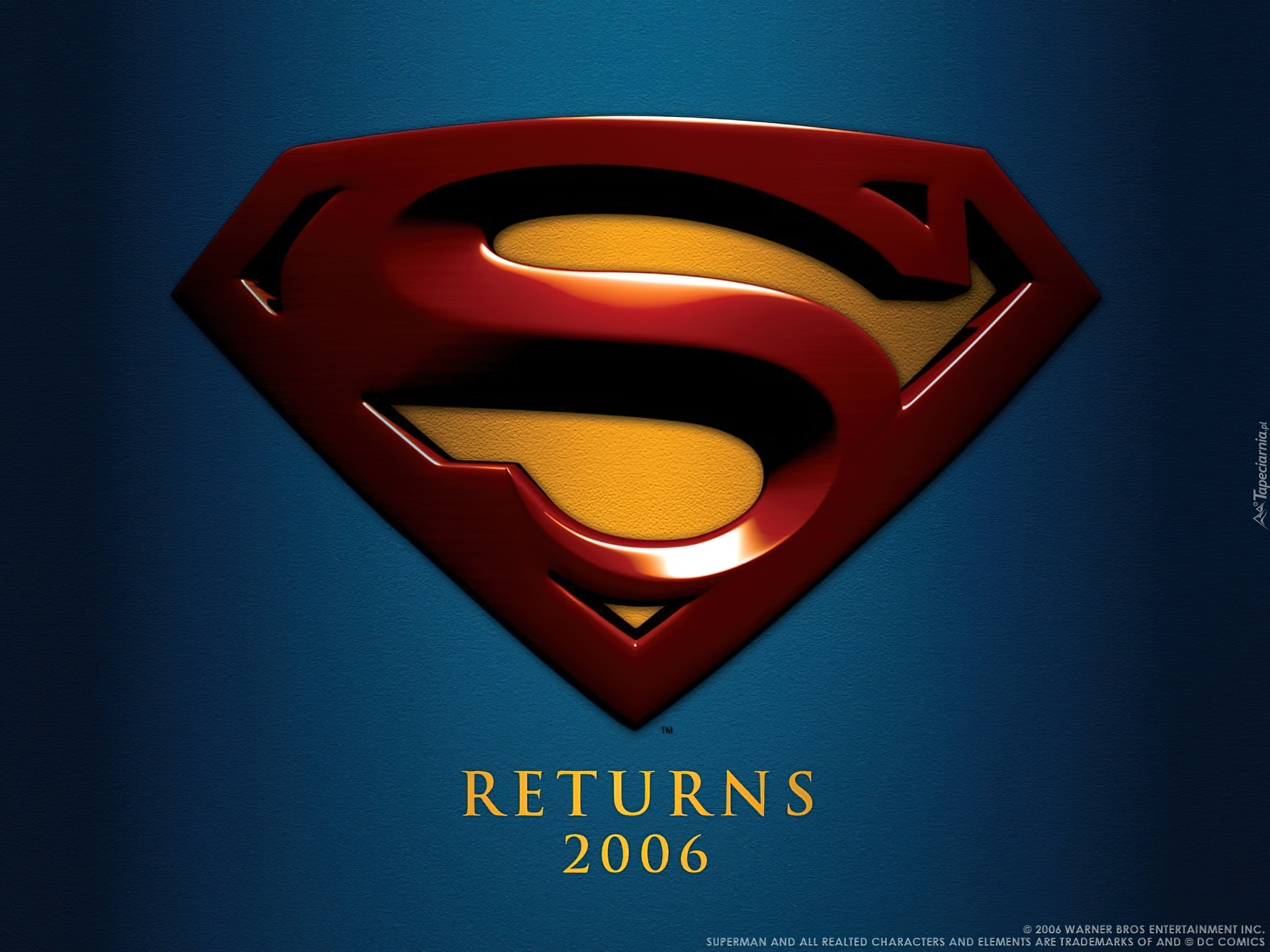 Superman Returns, logo, tło