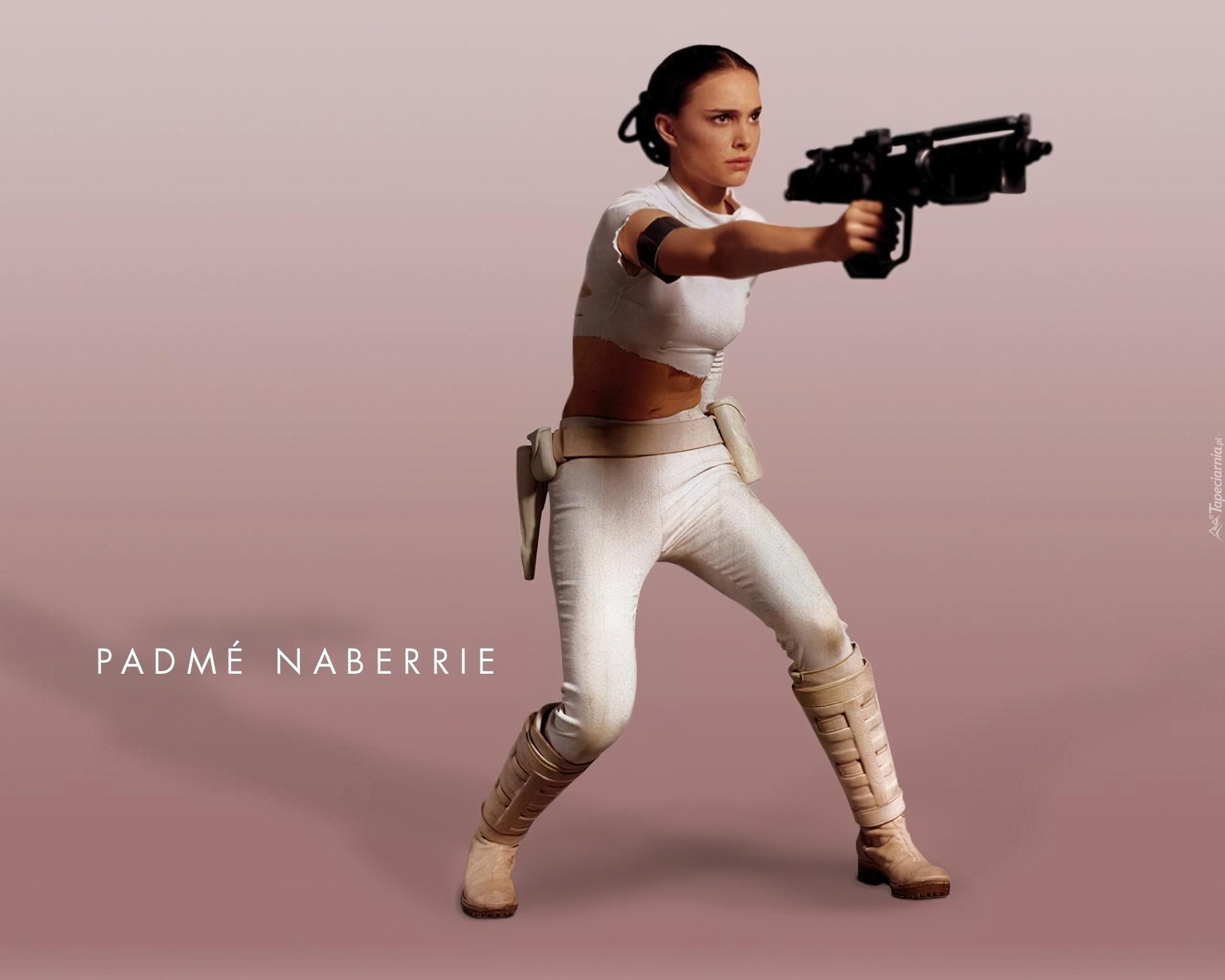 Star Wars, karabin, buty, Natalie Portman