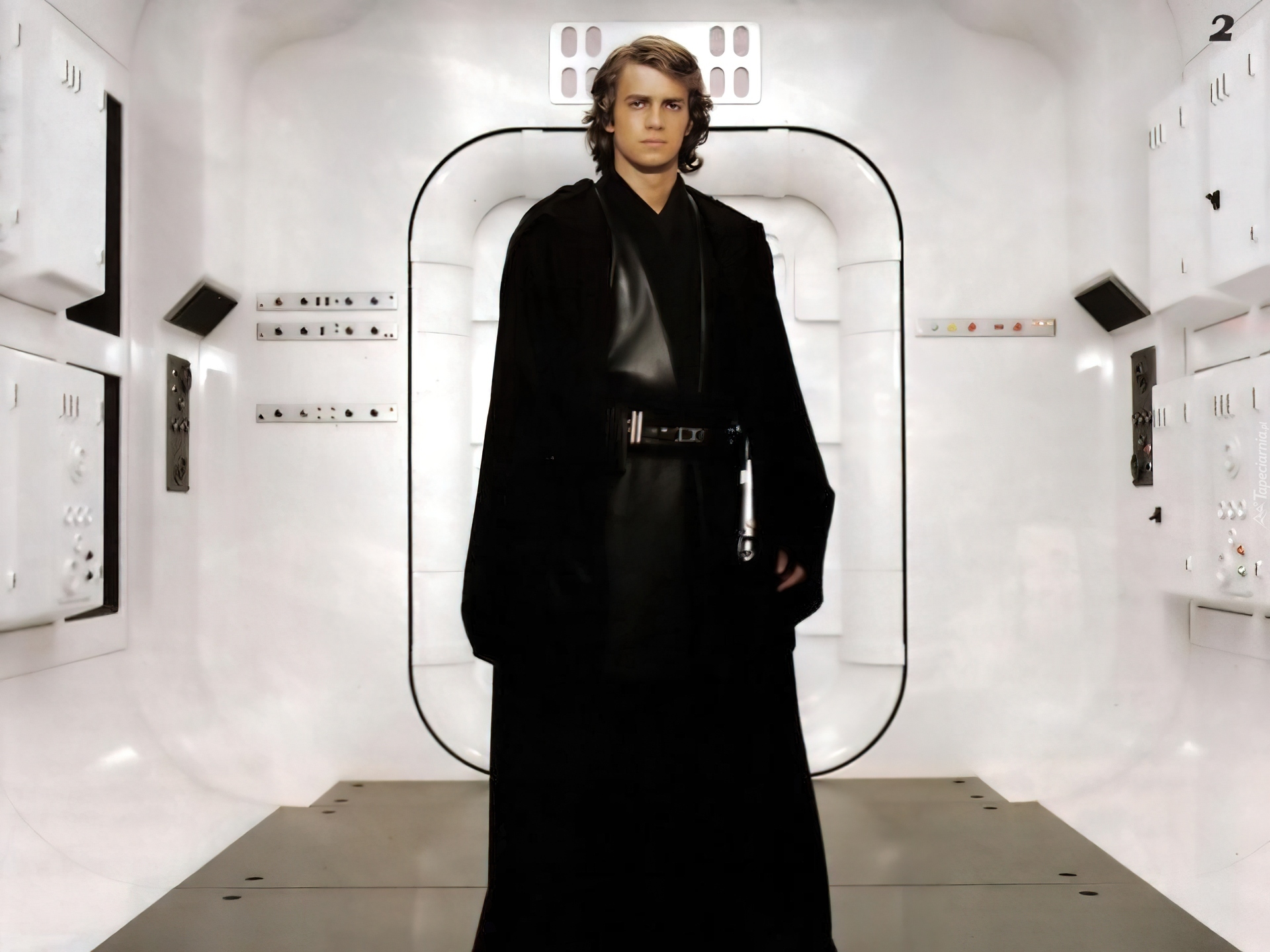 Star Wars, Hayden Christensen, czarny, pomieszczenie