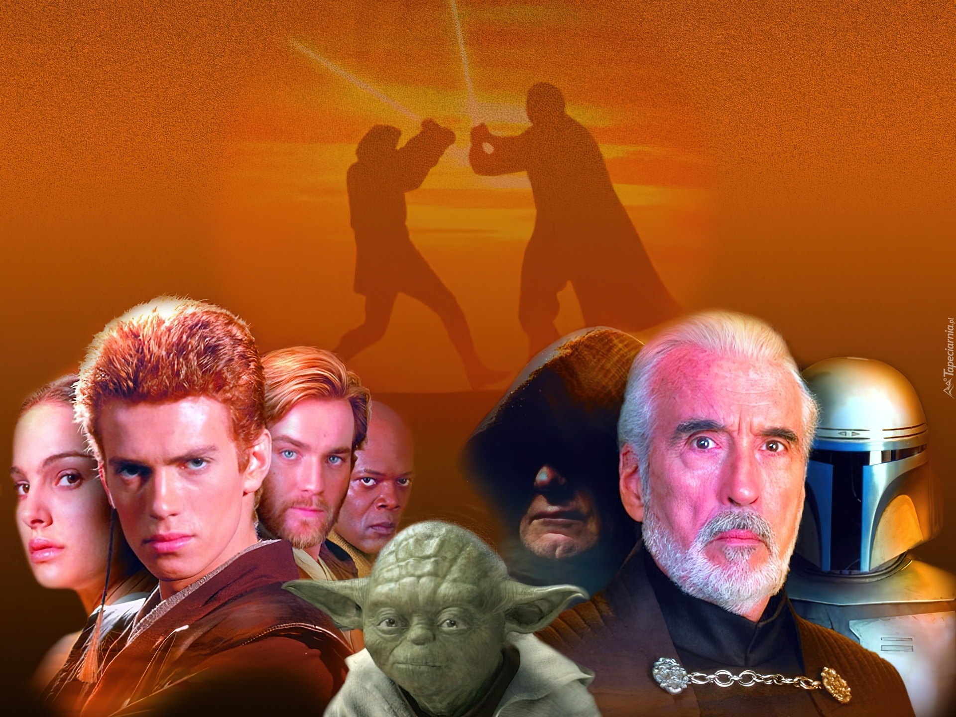 Star Wars, Samuel L. Jackson, Natalie Portman, Hayden Christensen, Yoda