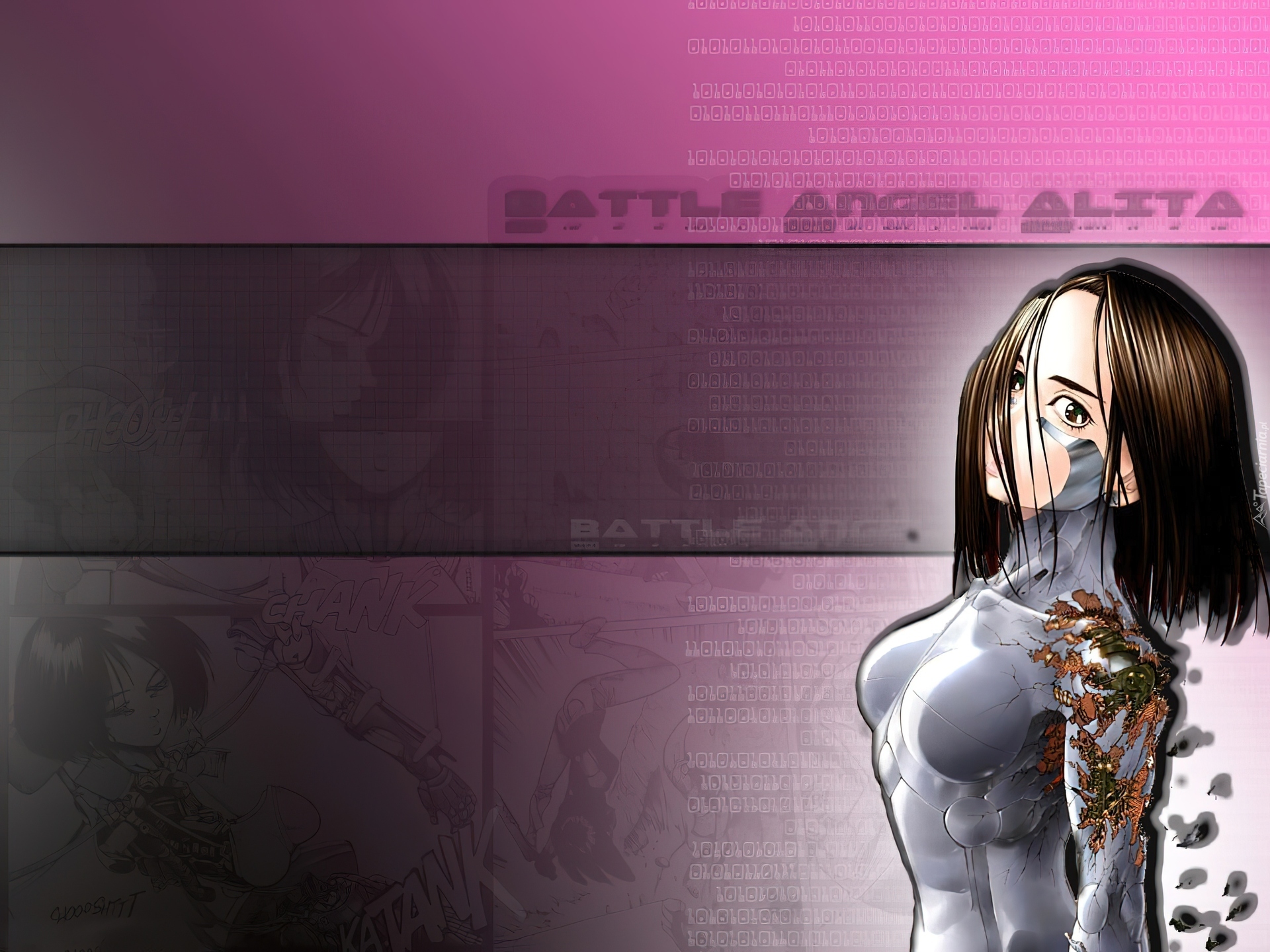 Battle Angel Alita, napis, kobieta