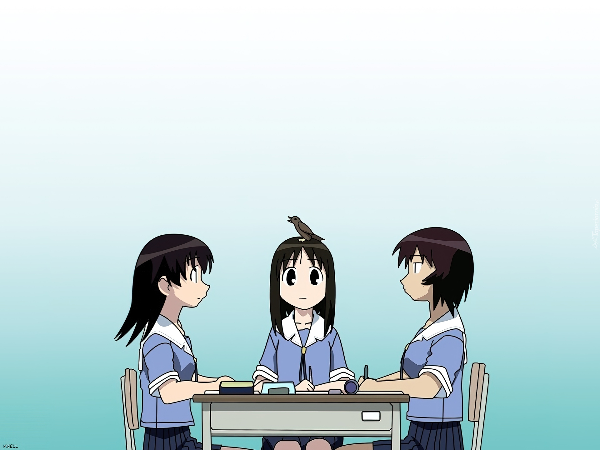 Azumanga Daioh, dziewczyny, stolik