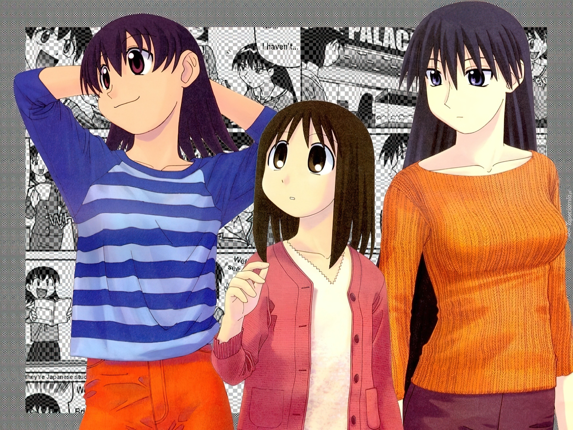 Azumanga Daioh, ludzie, dziewczyny, sweterek