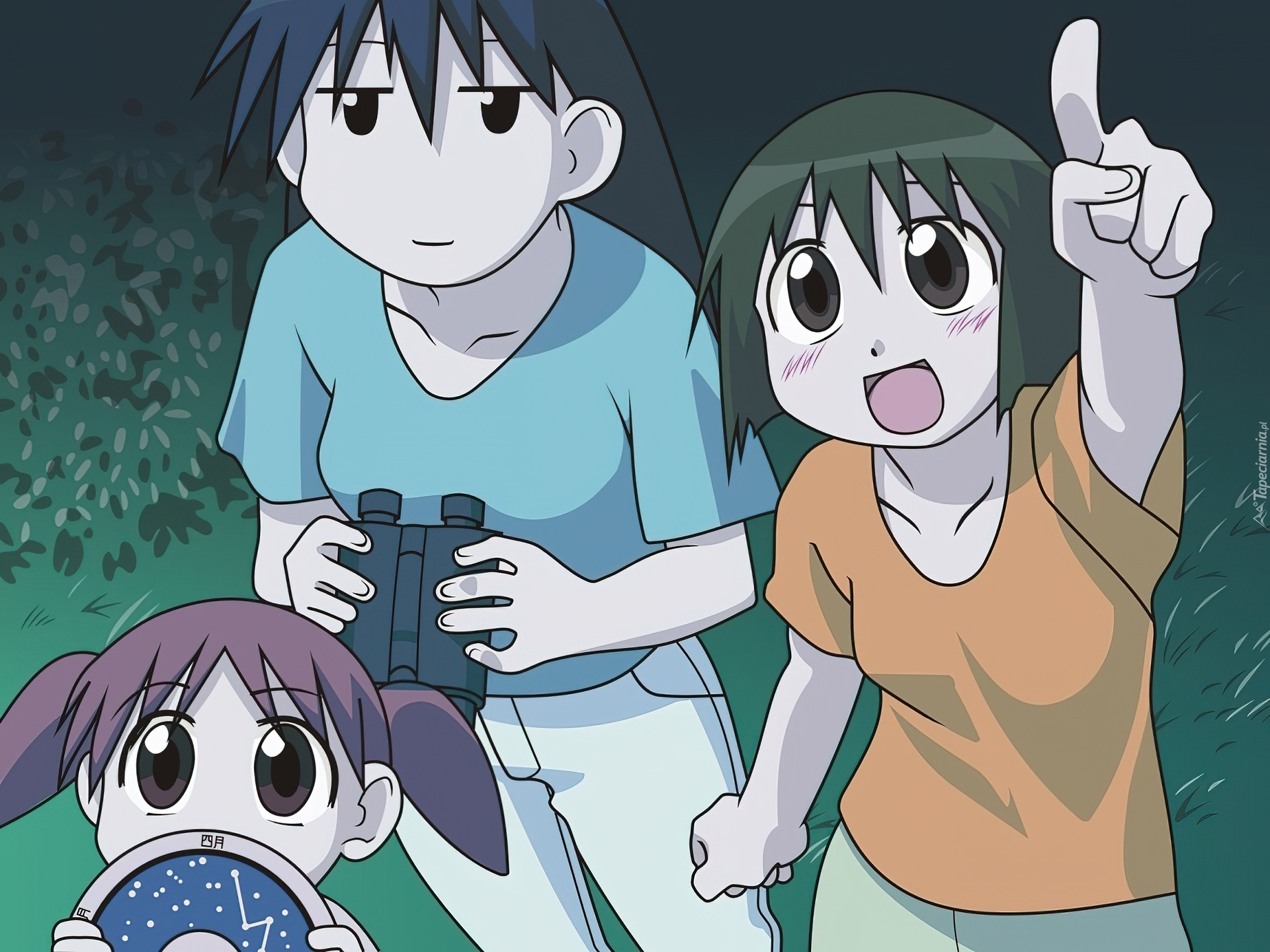 Azumanga Daioh, ludzie, lornetka