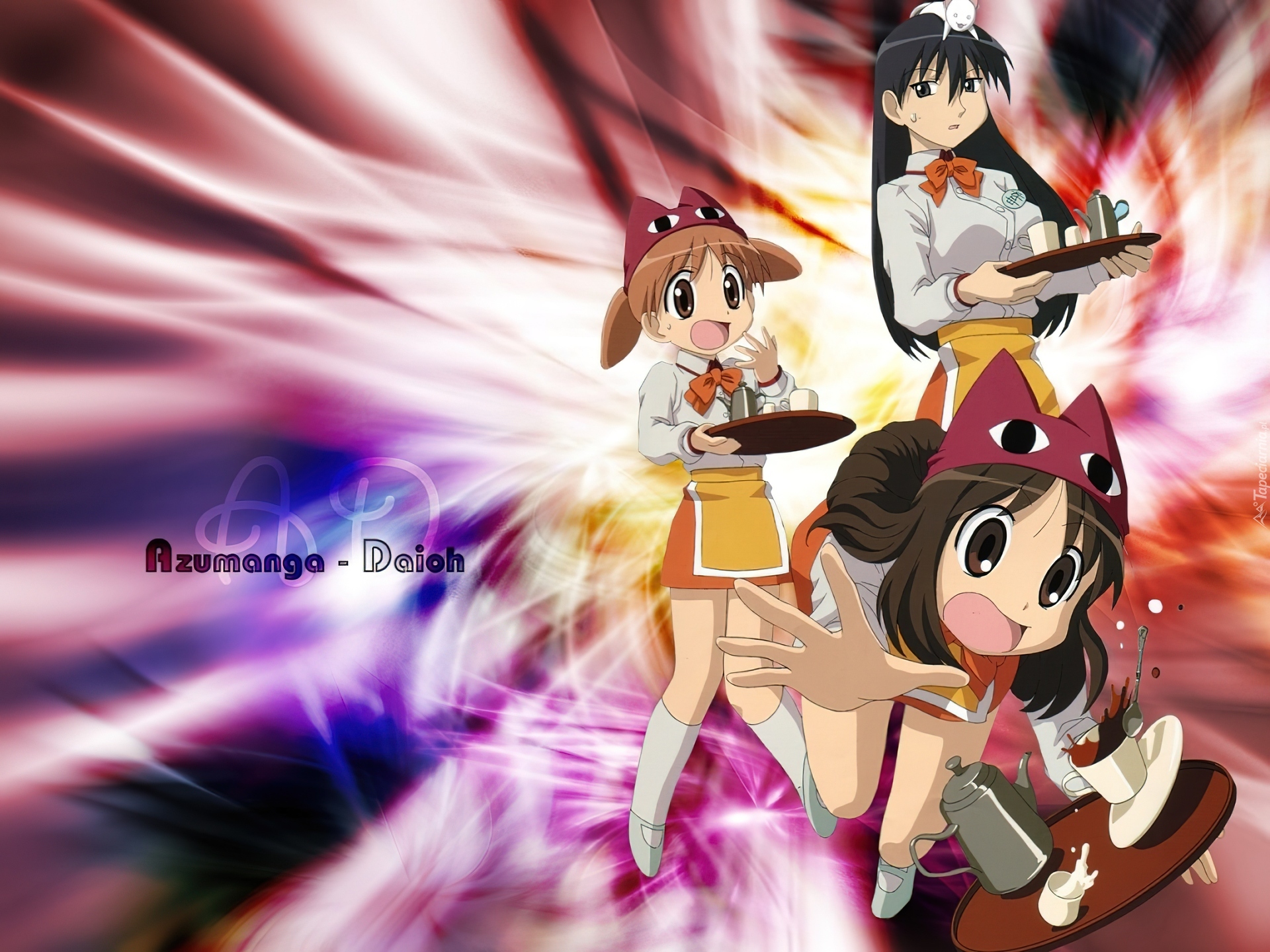 Azumanga Daioh, Kelnerki, Napis