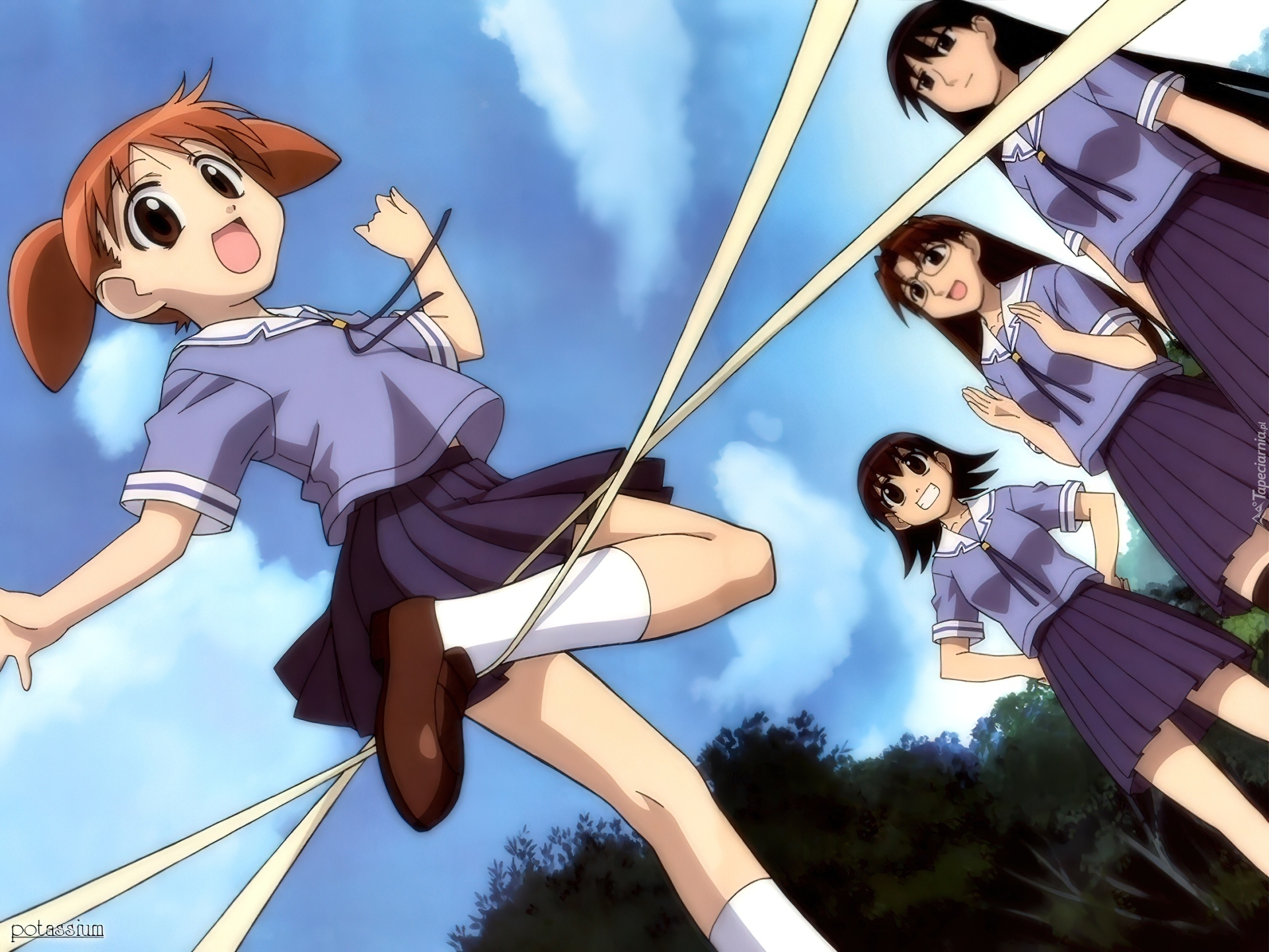 Azumanga Daioh, dziewczyny, guma