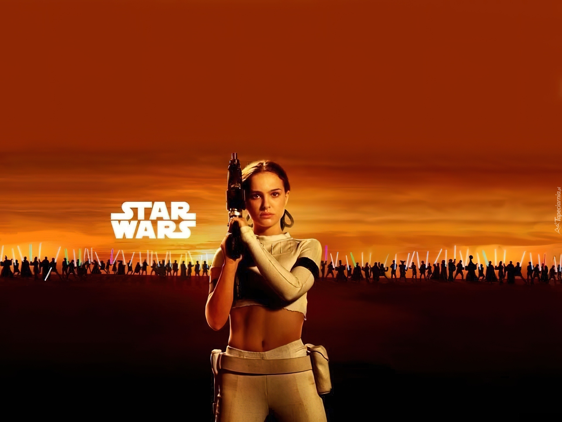 Star Wars, Natalie Portman, brzuch, armia, zachód