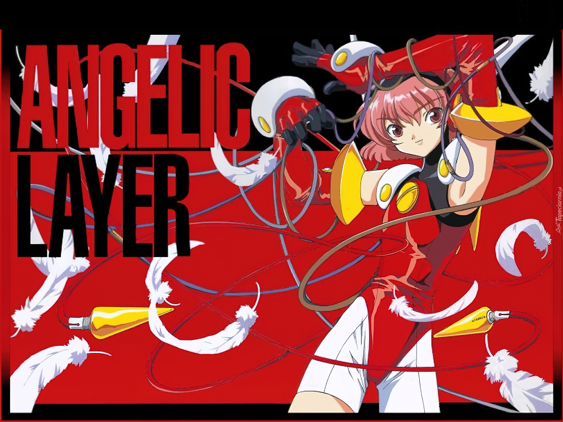 Angelic Layer, napisy, pióra, postać