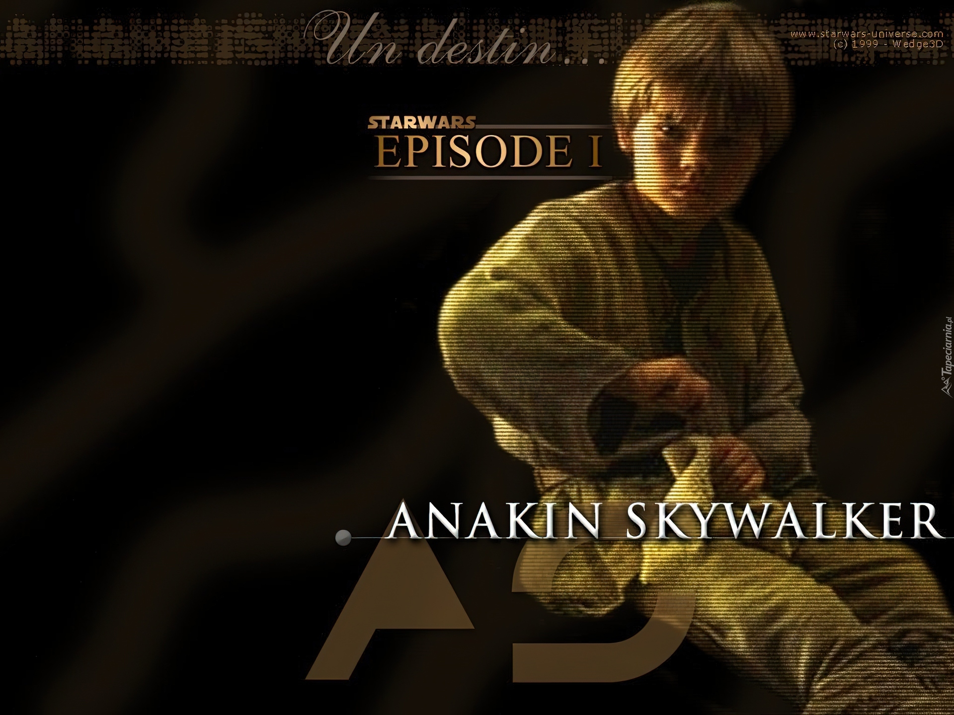 Star Wars, Jake Lloyd, siedzi, napisy