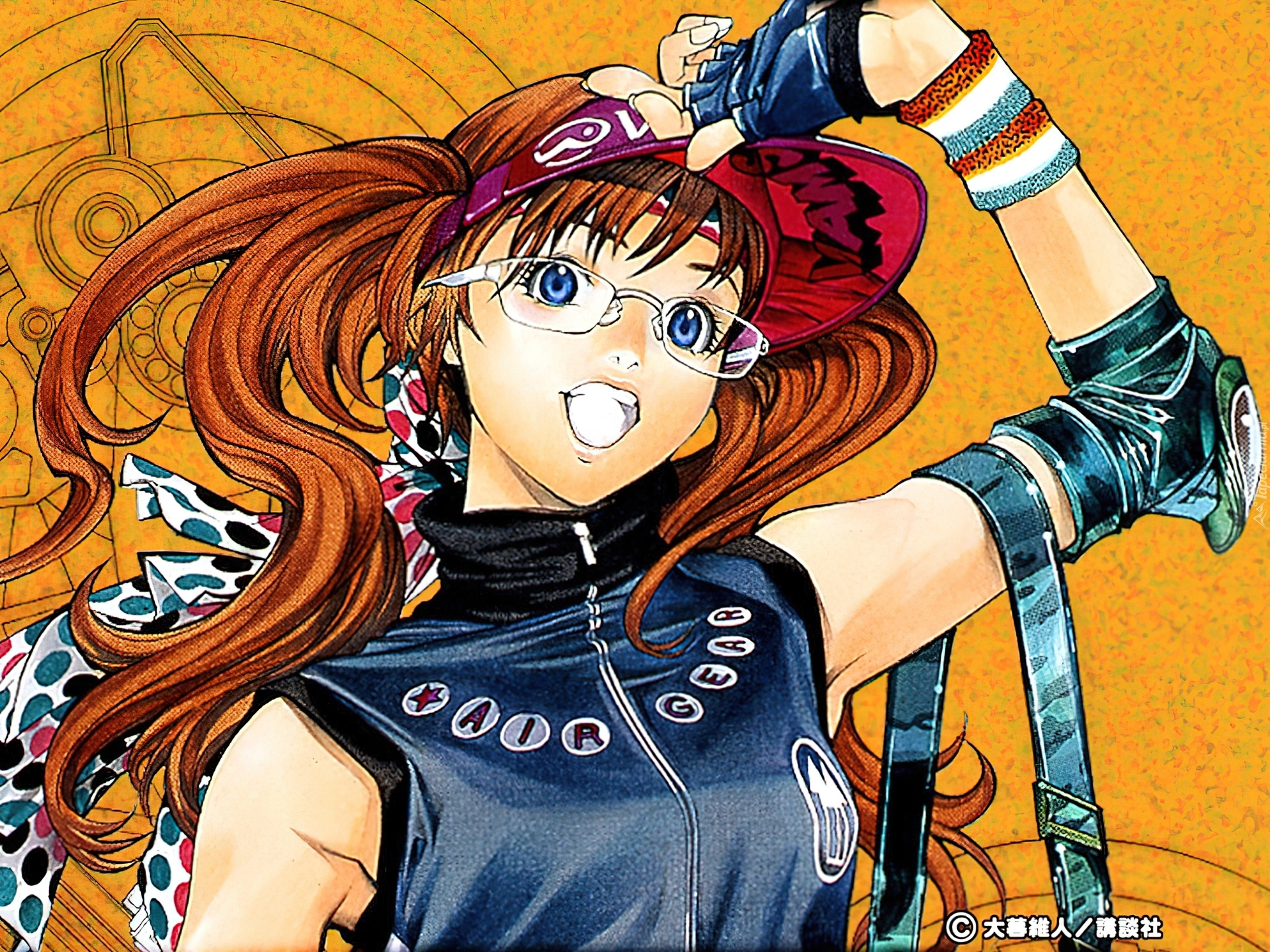 Air Gear, dziewczyna, okulary