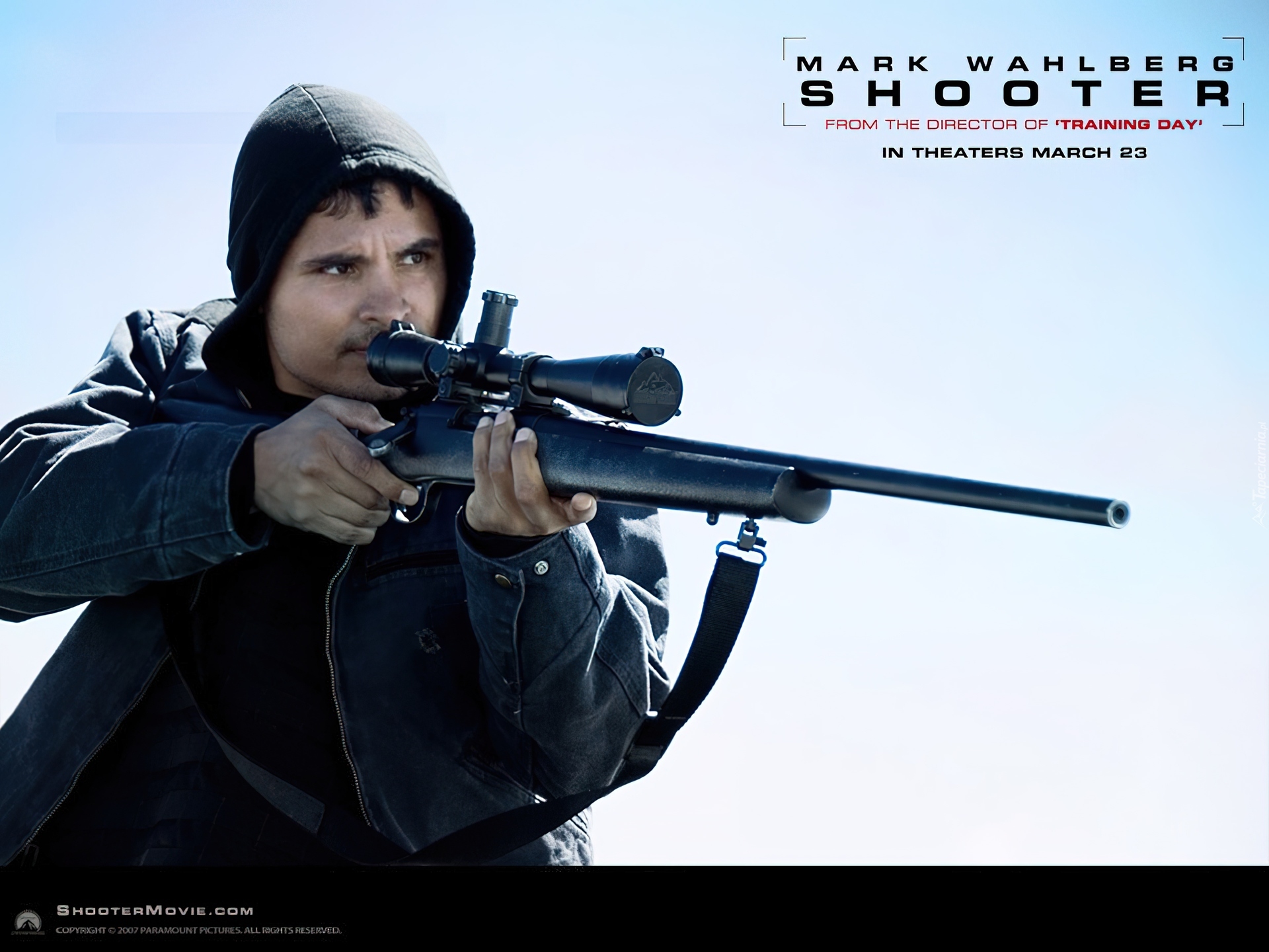 Film, Shooter, Aktor, Mark Wahlberg, kaptur, karabin