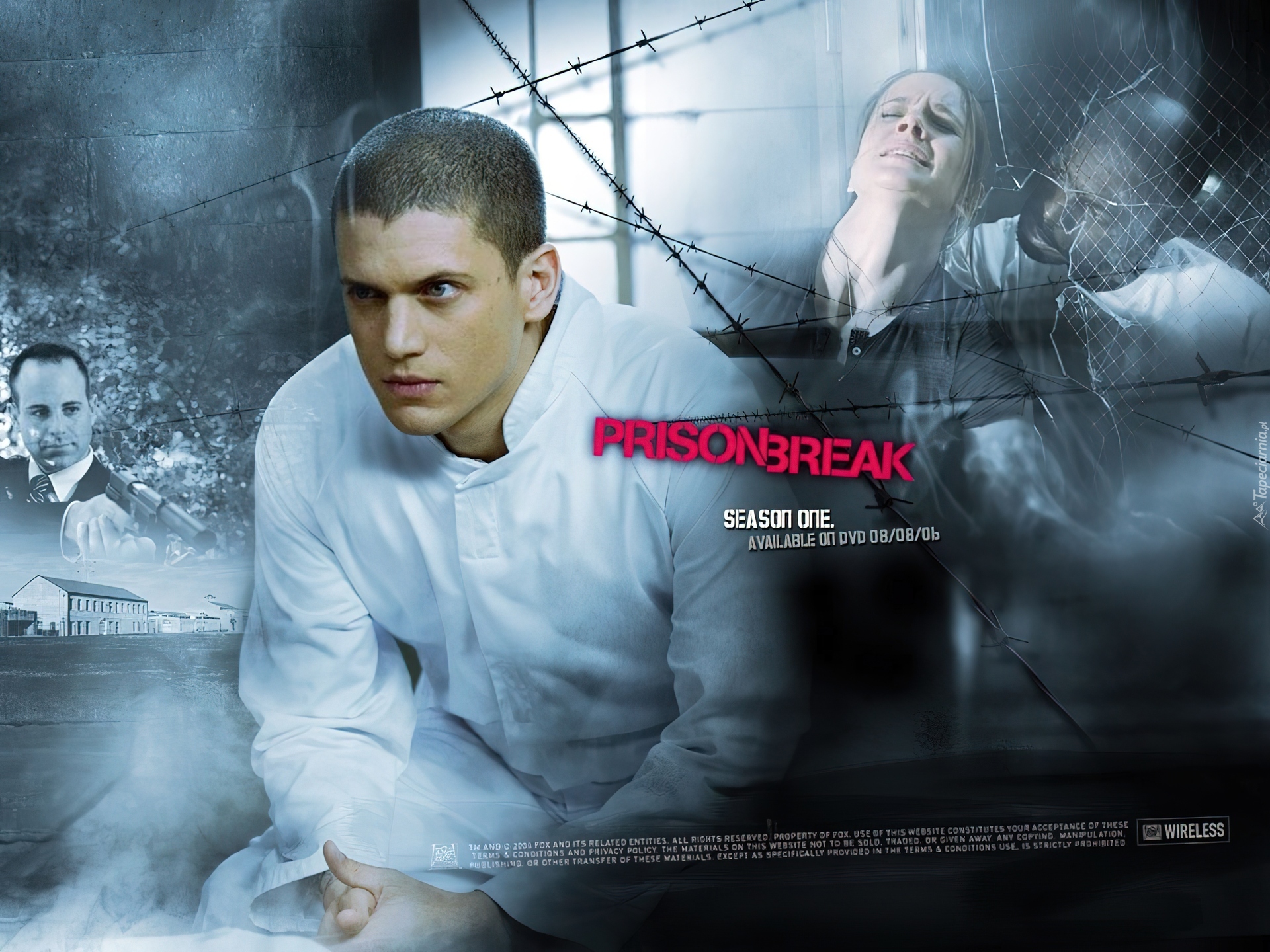 Prison Break, Skazany na śmierć, Wentworth Miller, Sarah Wayne Callies, Paul Adelstein, Kolczasty, Drut