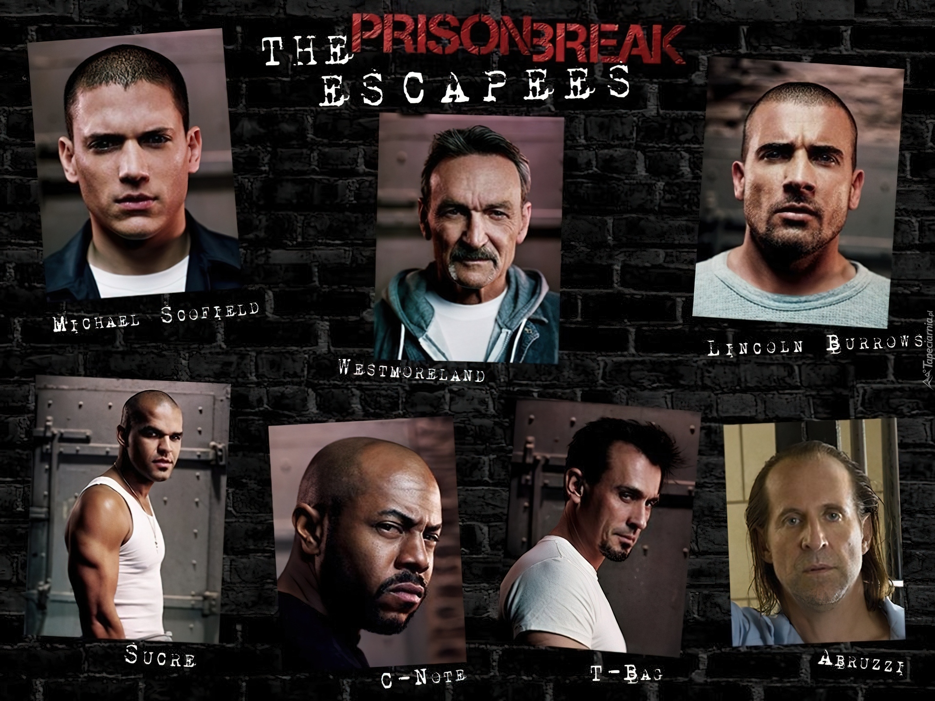 Prison Break, Skazany na śmierć, uciekinierzy, zdjęcia