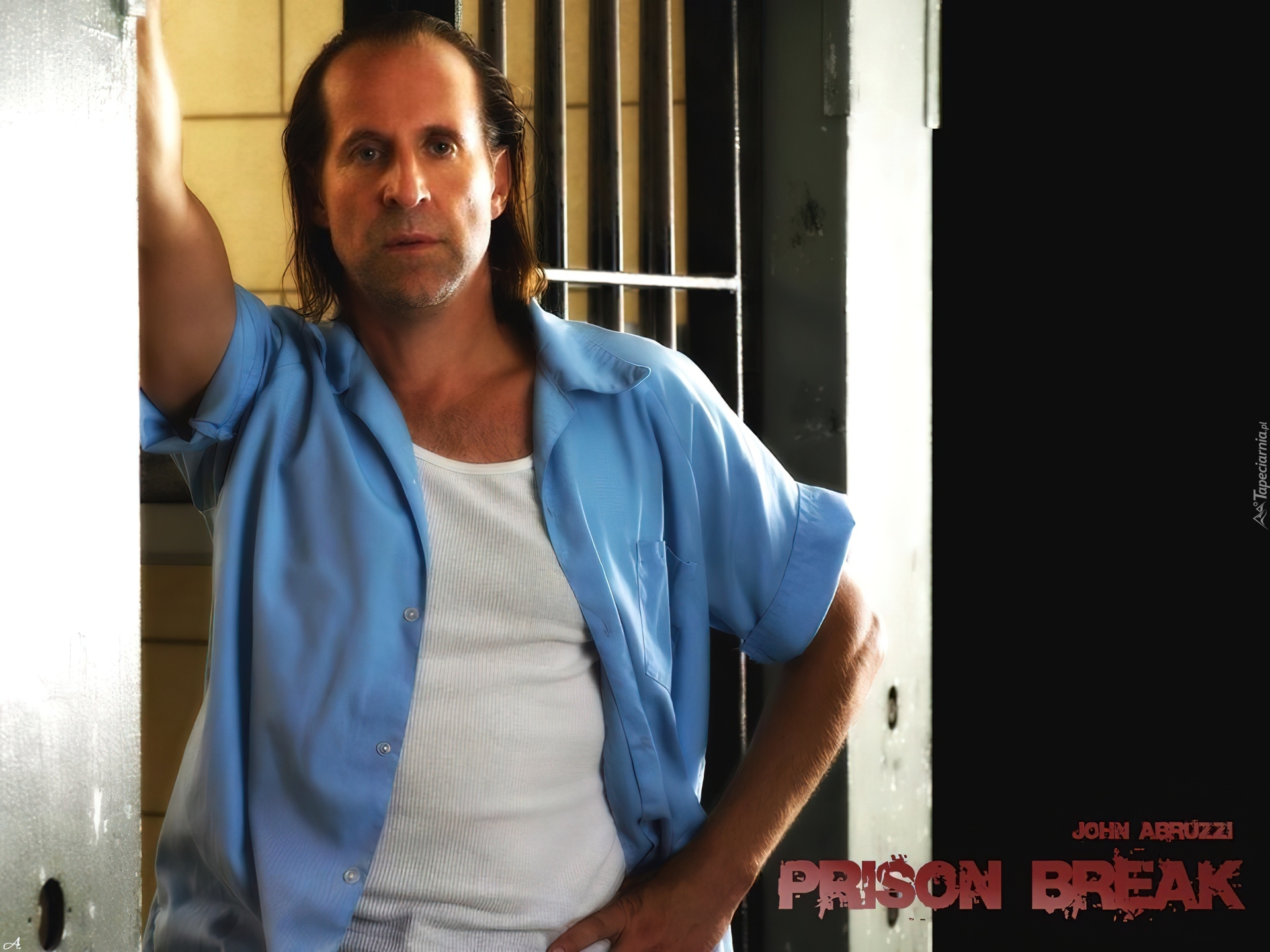Prison Break, Skazany na śmierć, Peter Stormare, stoi, koszula, cela