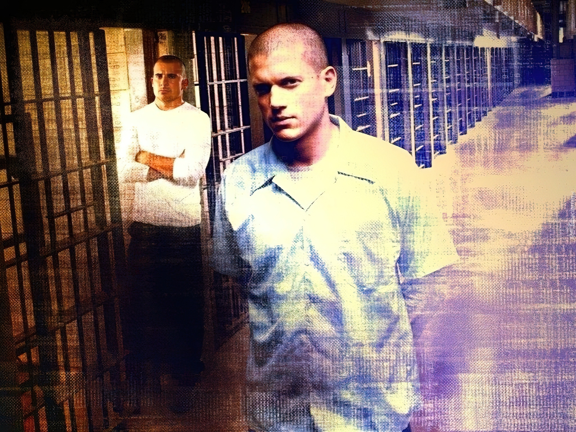 Prison Break, Skazany na śmierć, Dominic Purcell, korytarz, Wentworth Miller