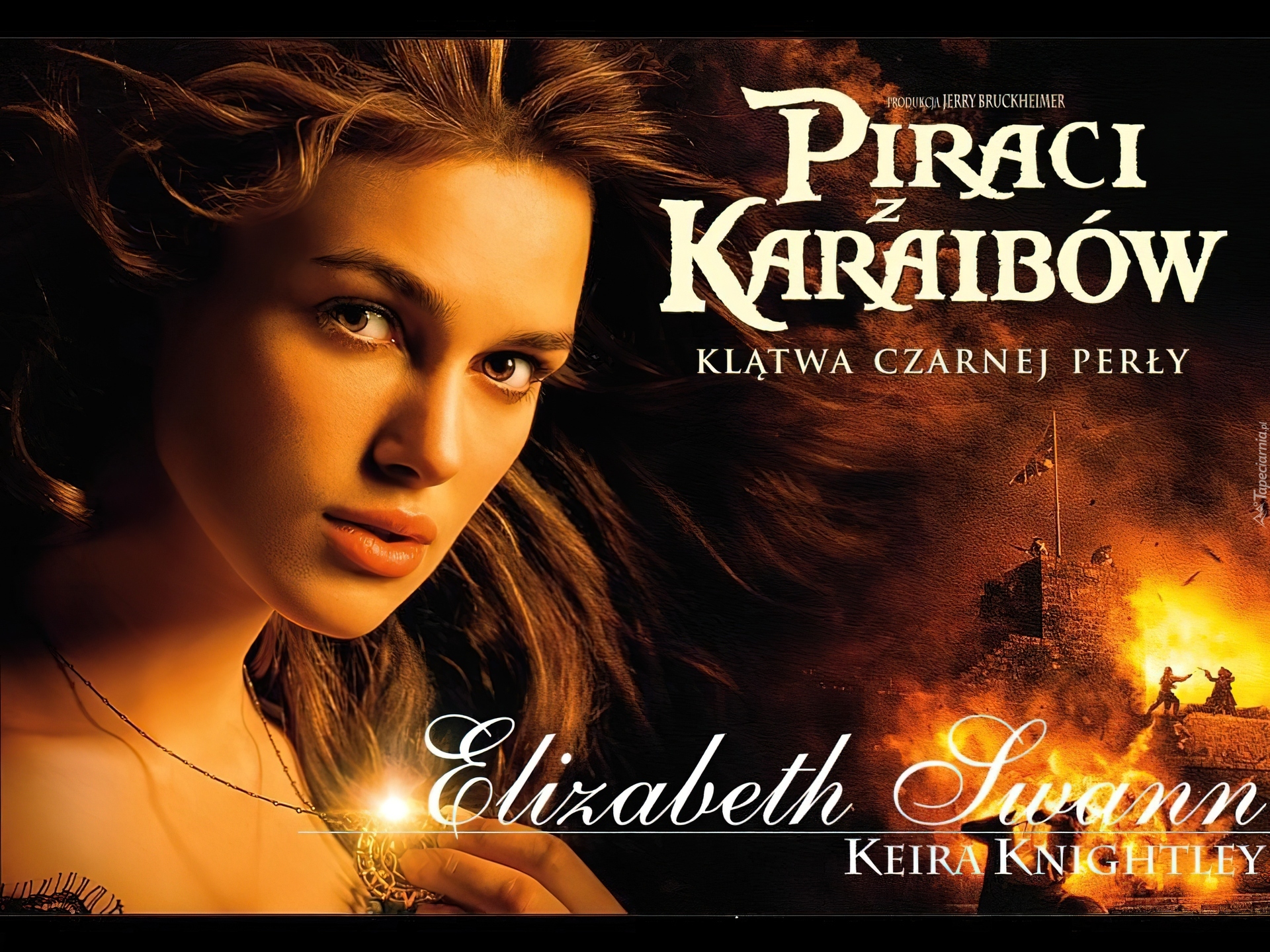 wybuch, Piraci Z Karaibów, Keira Knightley, amulet