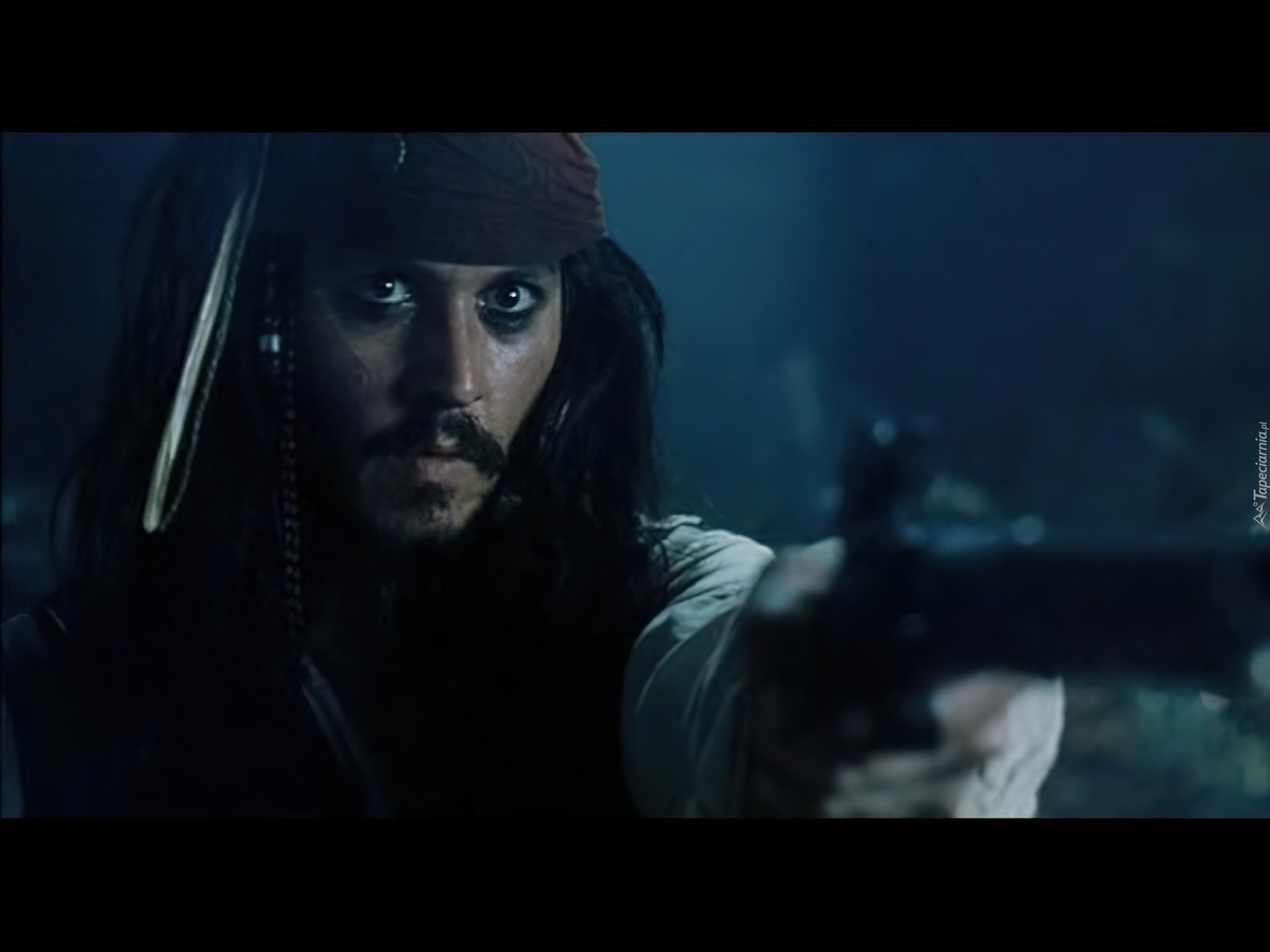 Piraci Z Karaibów, pistolet, Johnny Depp