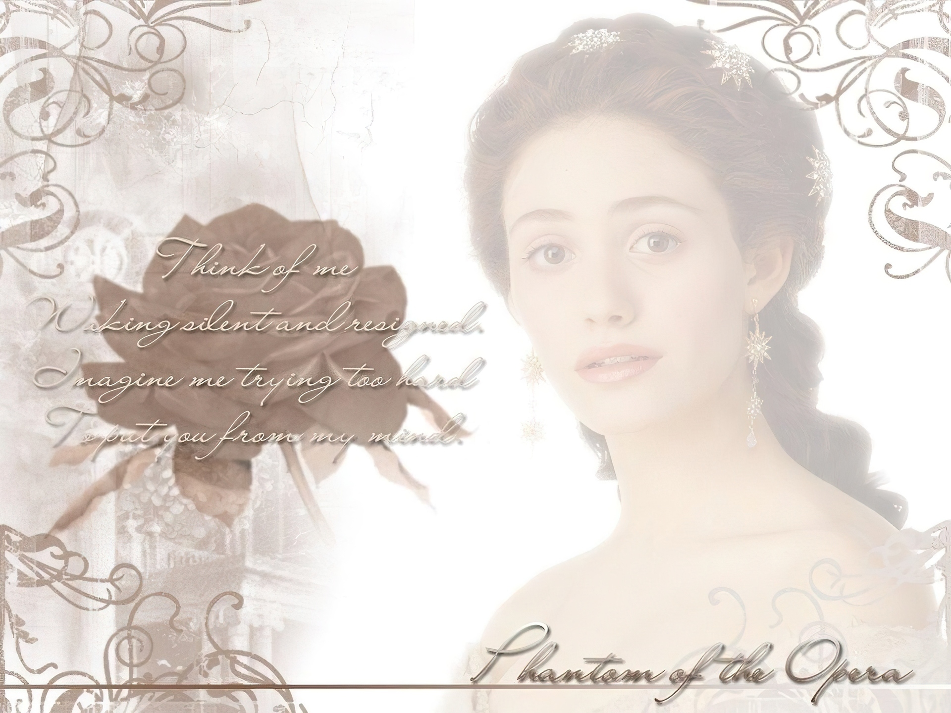 Phantom Of The Opera, Emmy Rossum, gwiazdki, wiersz