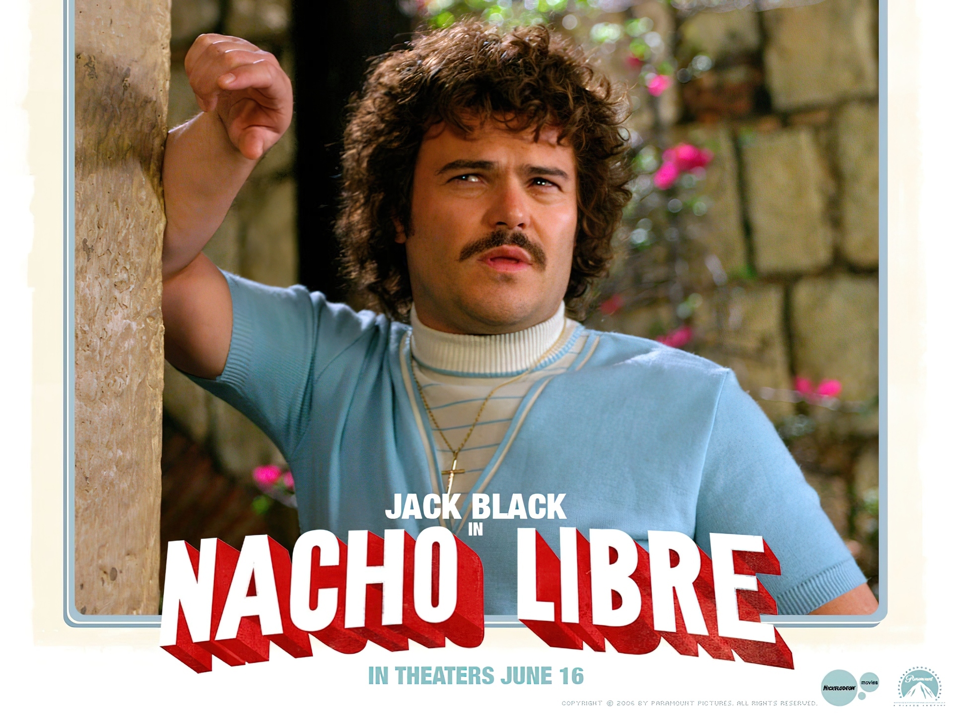 Nacho Libre, Jack Black, mur, łańcuszek