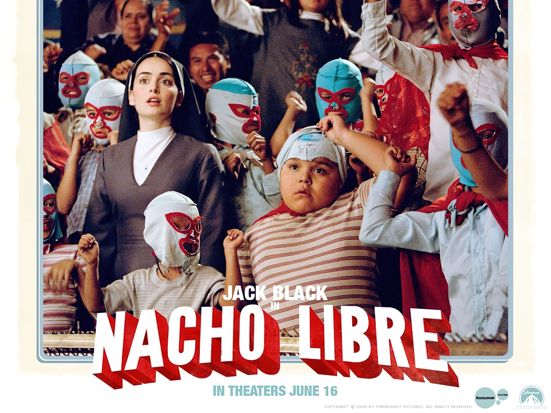 Nacho Libre, dzieci, maski, zakonnica