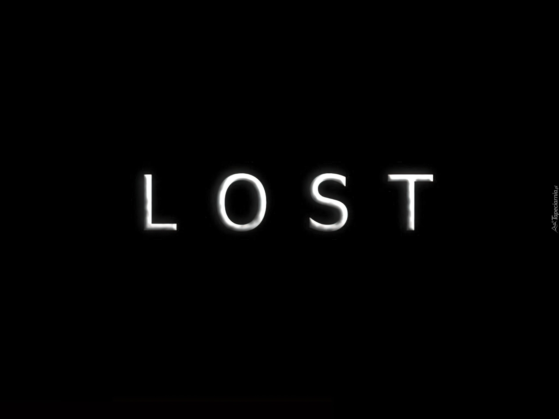 Filmy Lost, czarne, tło, tytuł