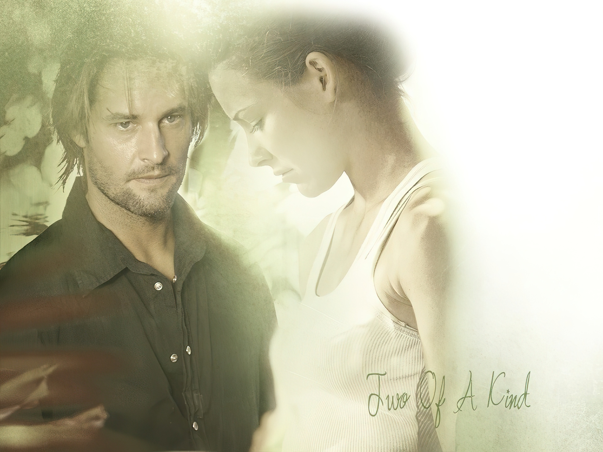 Serial, Lost, Zagubieni, Josh Holloway, Evangeline Lilly, jasne, tło