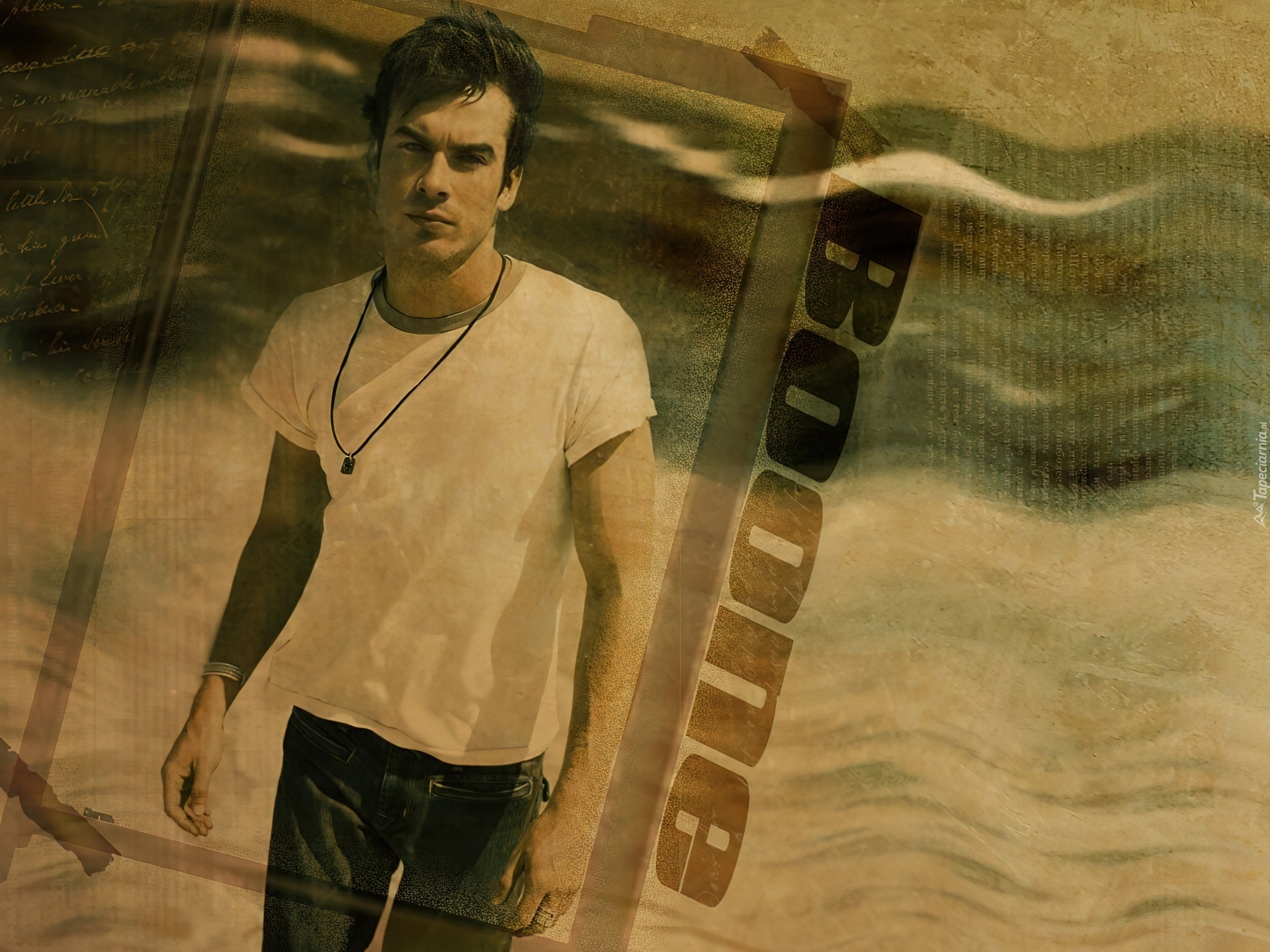 Serial, Lost, Zagubieni, Ian Somerhalder, ramka