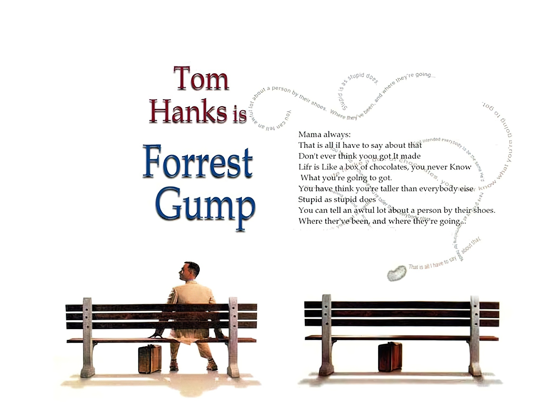 Forrest Gump, Tom Hanks, napisy