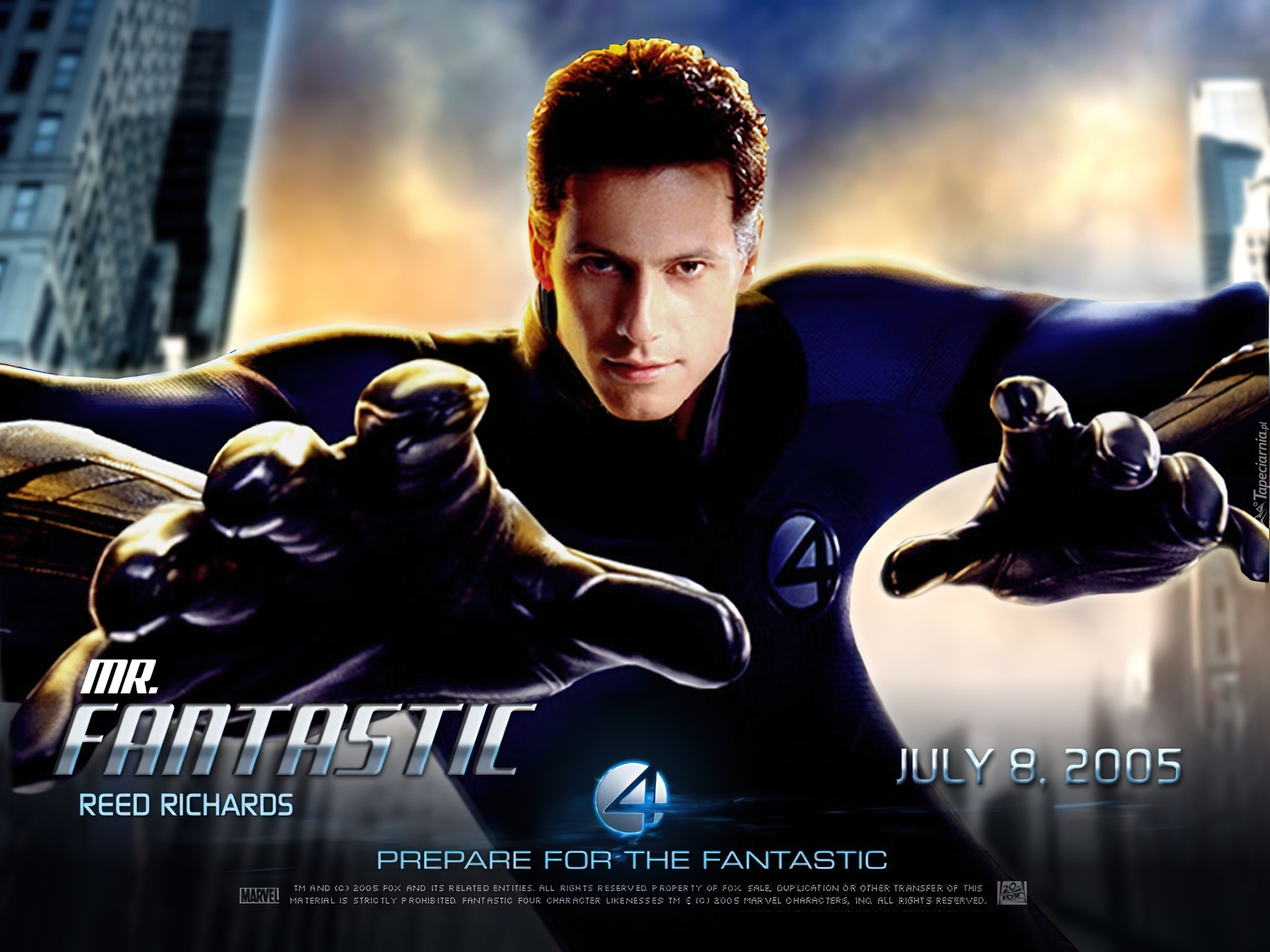 Fantastic Four 1, rękawice, Ioan Gruffudd