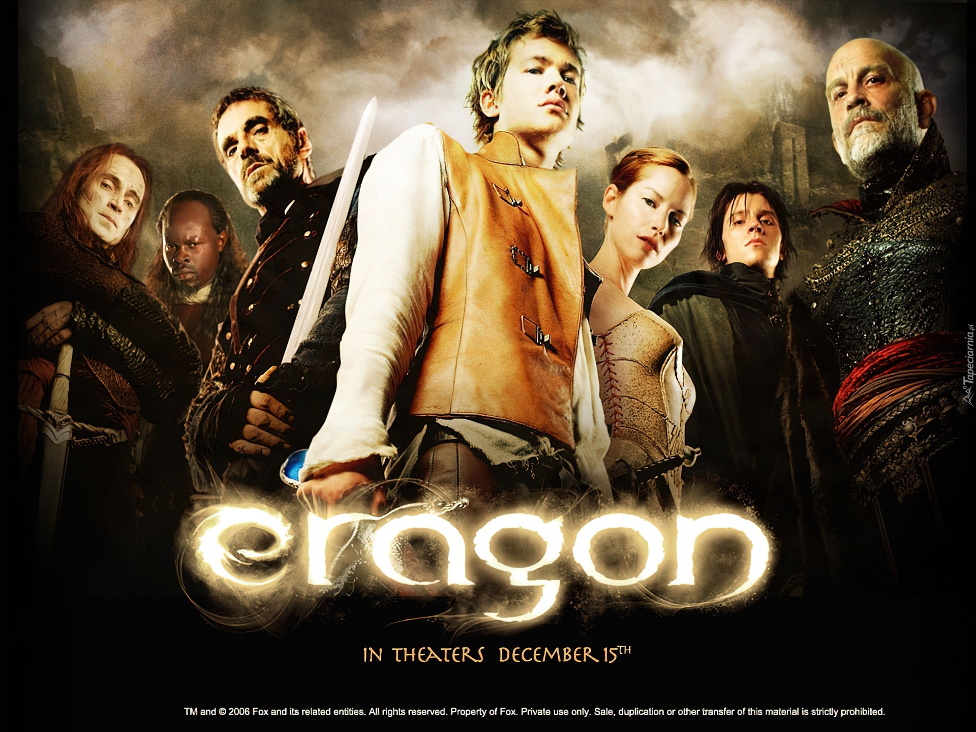 Eragon, John Malkovich, Edward Speleers, Robert Carlyle, postacie