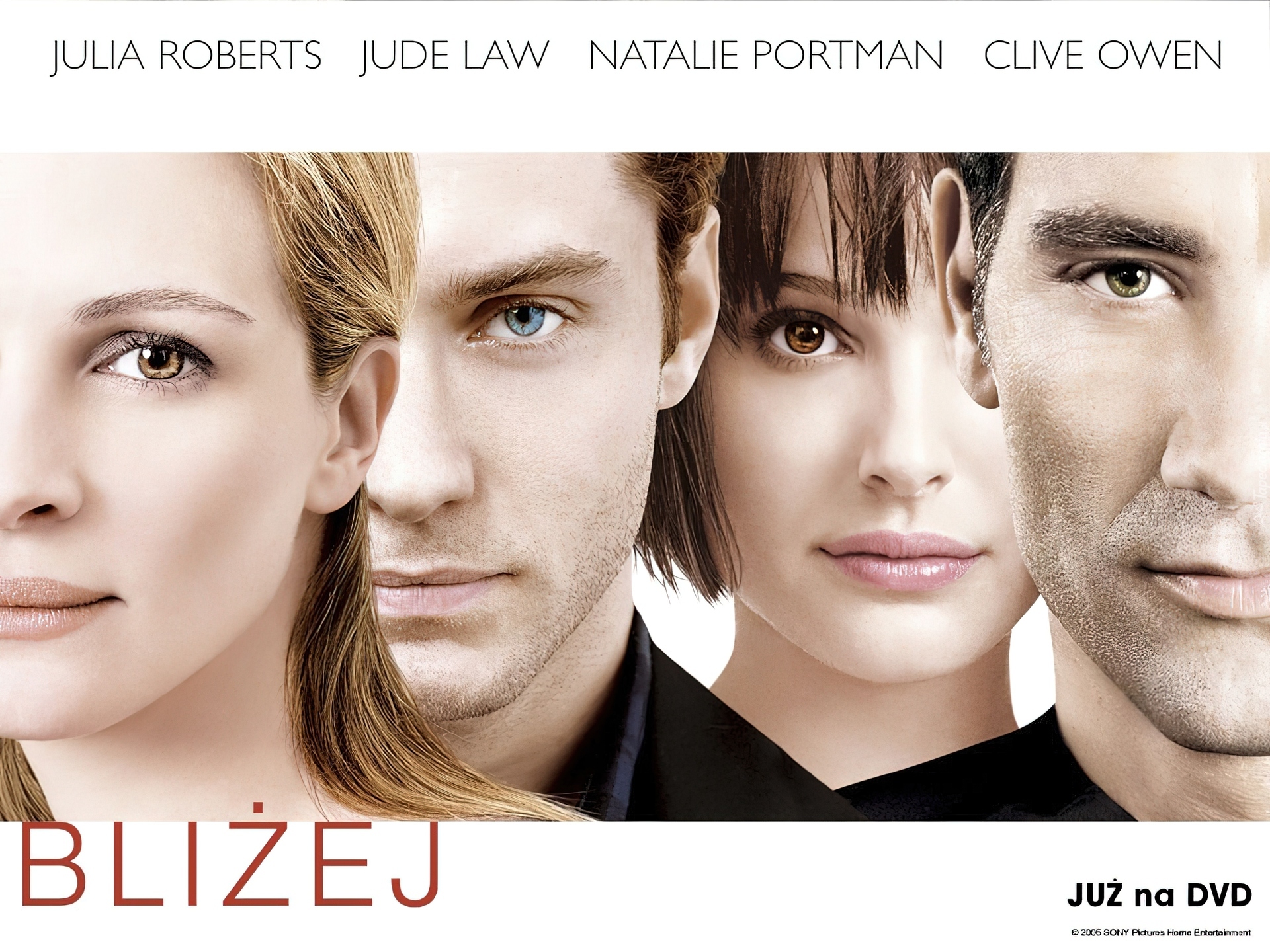 Closer, Jude Law, Natalie Portman, Clive Owen, Julia Roberts