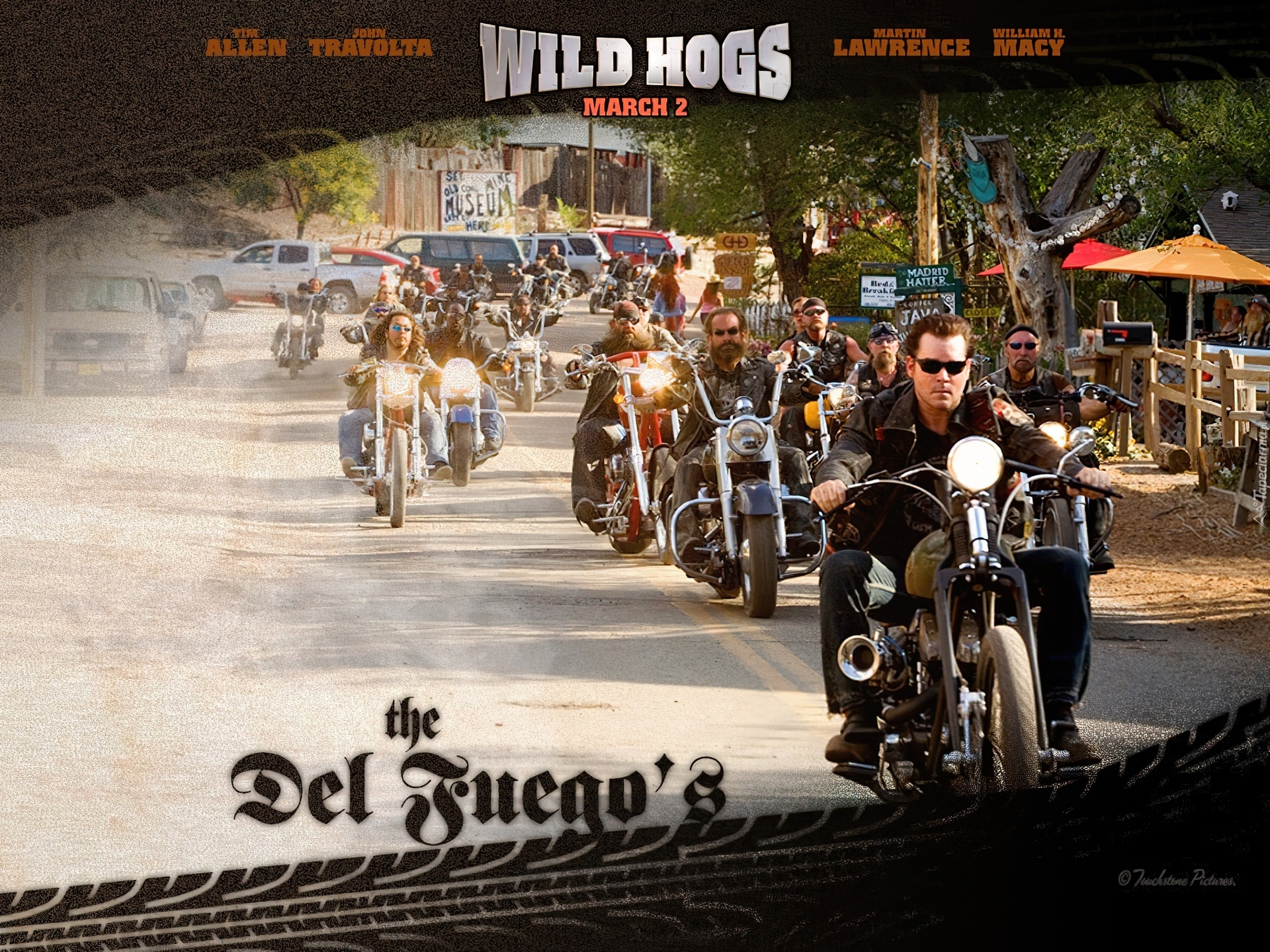 Wild Hogs, gang, ulica, harleye