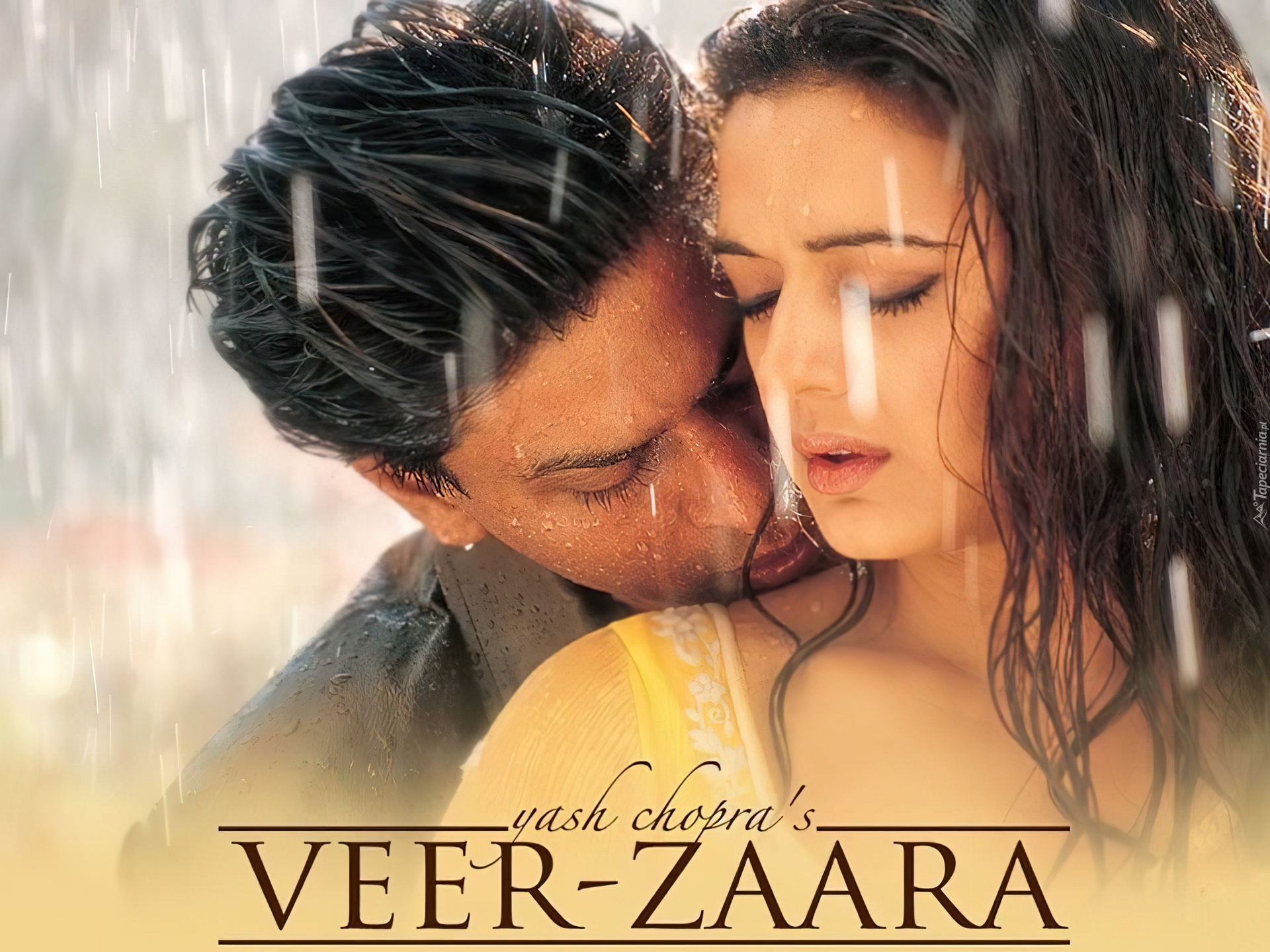 Veer Zaara, deszcz, Preity Zinta, Shahrukh Khan