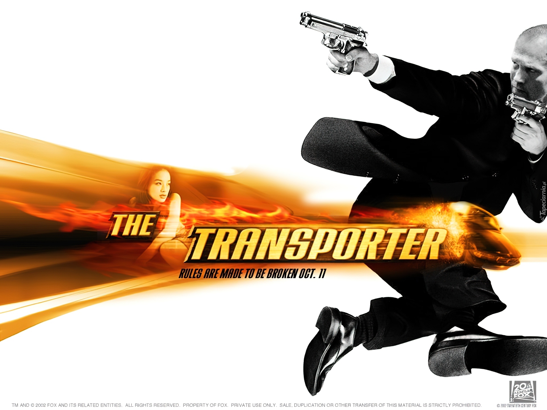 Transporter 1, Jason Statham, marynarka