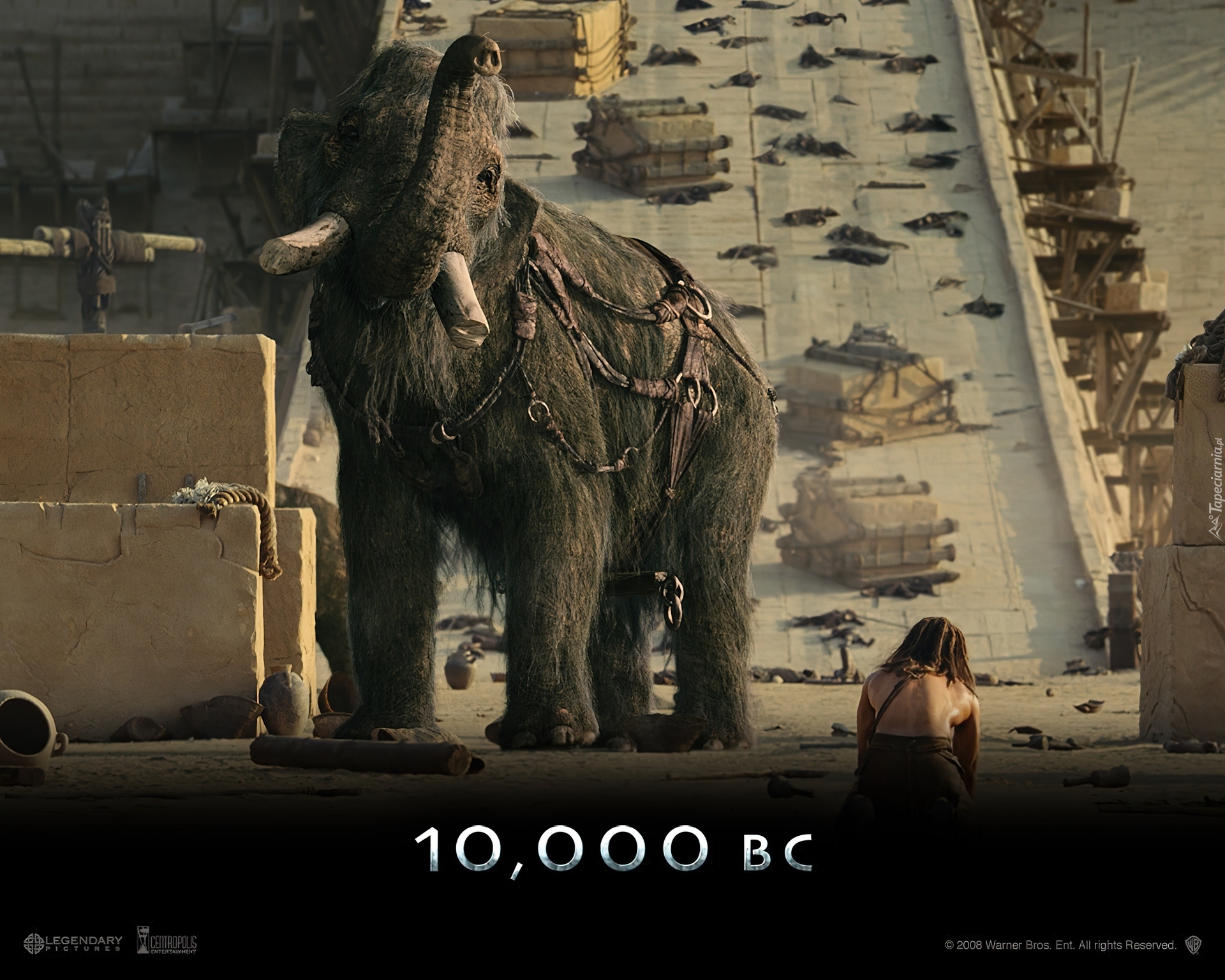 10000 Bc, stary, mamut, ofiary