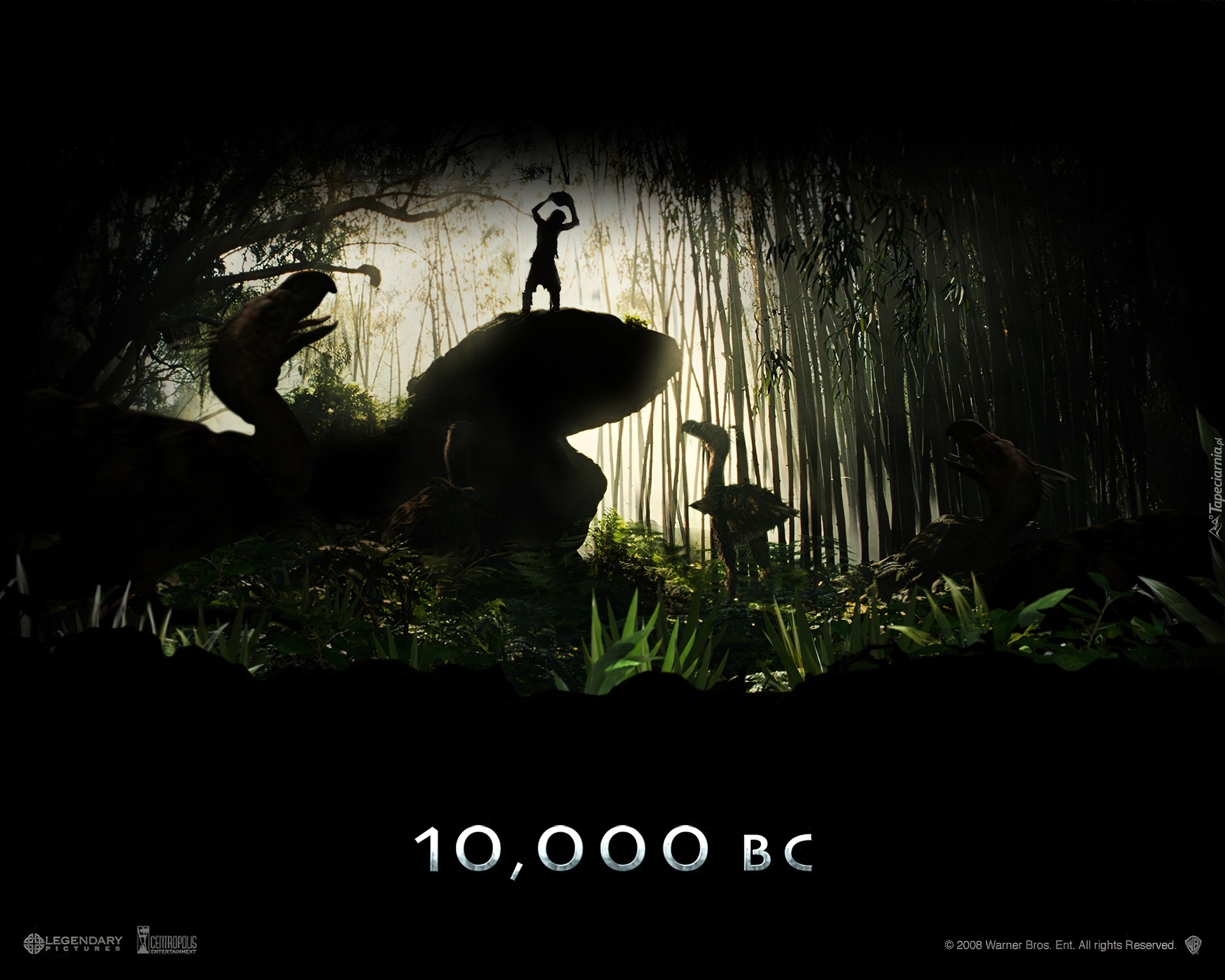 10000 Bc, las, człowiek, zwierzęta