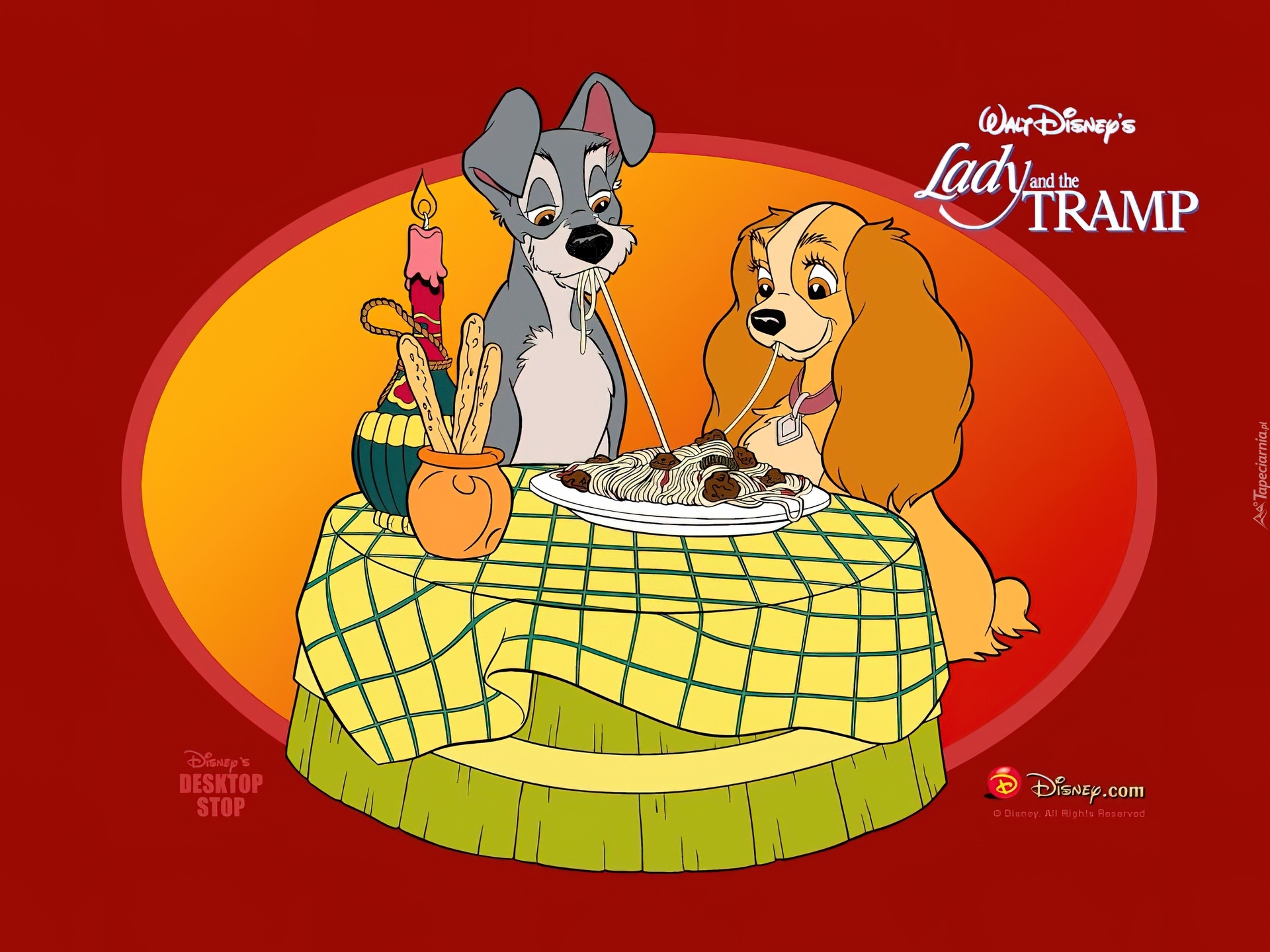 Zakochany kundel, Lady and the Tramp, spaghetti