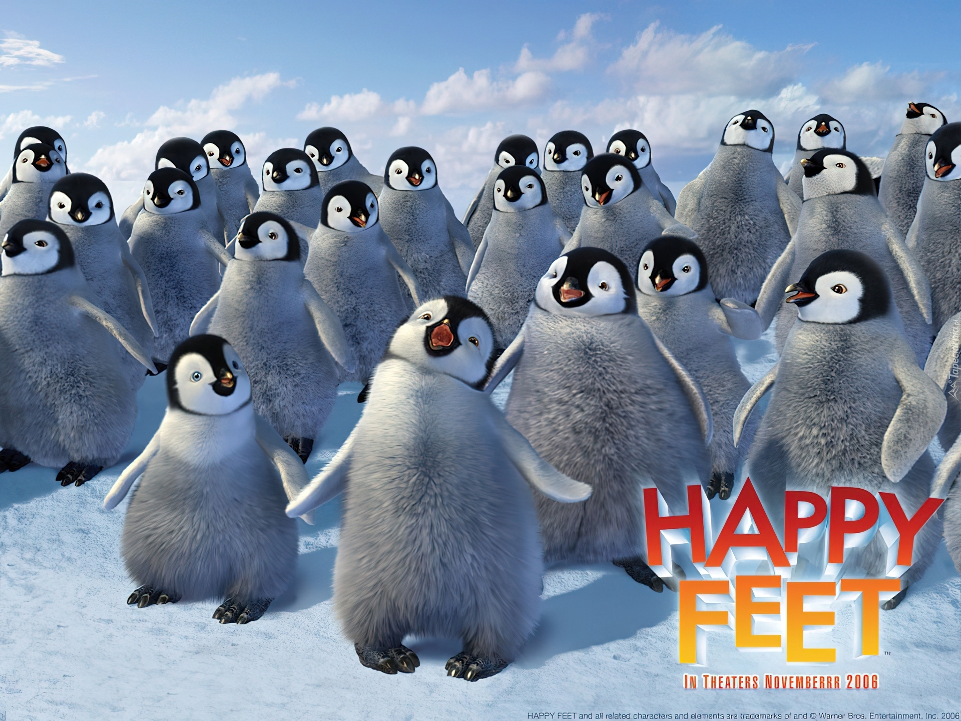 Tupot małych stóp, Happy Feet, śpiewające, pingwiny